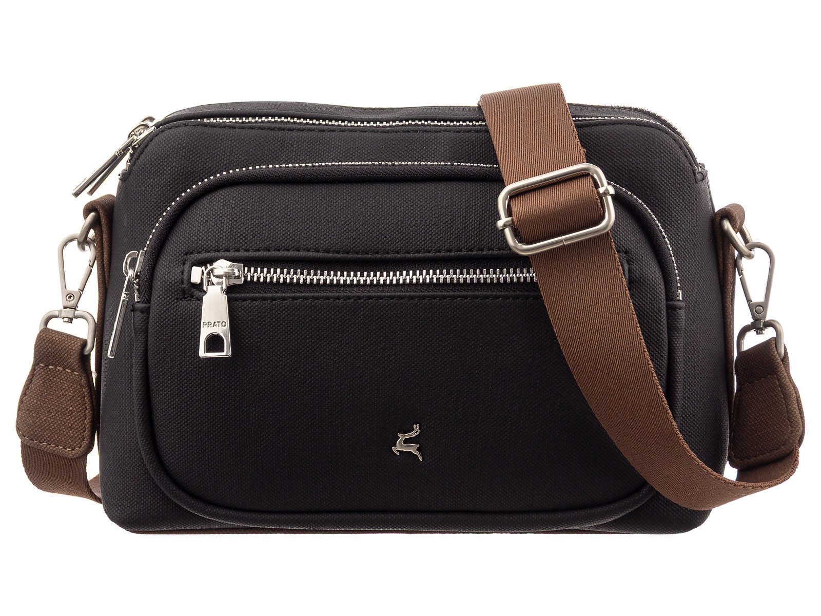 Prato Umhängetasche S047-C Umhängetasche Handtasche (Stück, 1-tlg., 1), farbliche Akzente