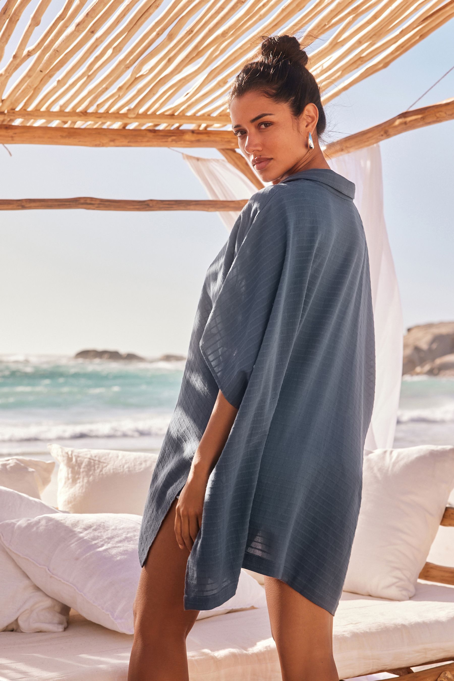 Next Longshirt Langes Oberteil zum Überziehen Kimono (1-tlg) günstig online kaufen