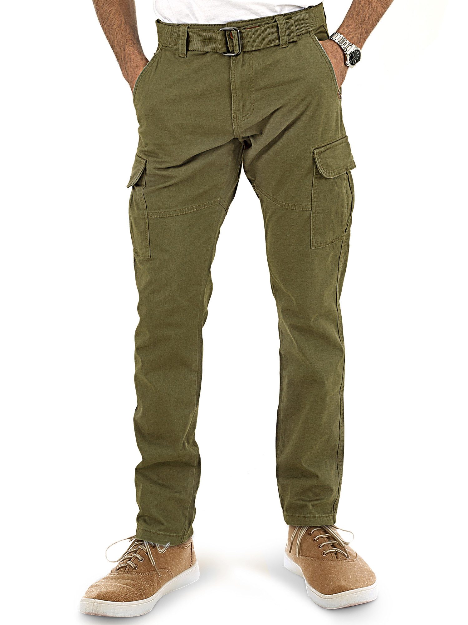 Indicode Cargohose Herren William Cargo Hose Herrenhose mit 7 Taschen, inkl günstig online kaufen