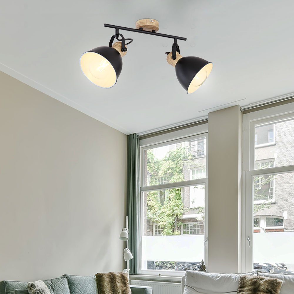 etc-shop LED Deckenspot, Leuchtmittel nicht inklusive, Vintage Deckenlampe Deckenleuchte Deckenstrahler Wohnzimmerlampe