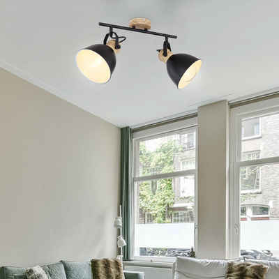 etc-shop LED Deckenspot, Leuchtmittel nicht inklusive, Vintage Deckenlampe Deckenleuchte Deckenstrahler Wohnzimmerlampe
