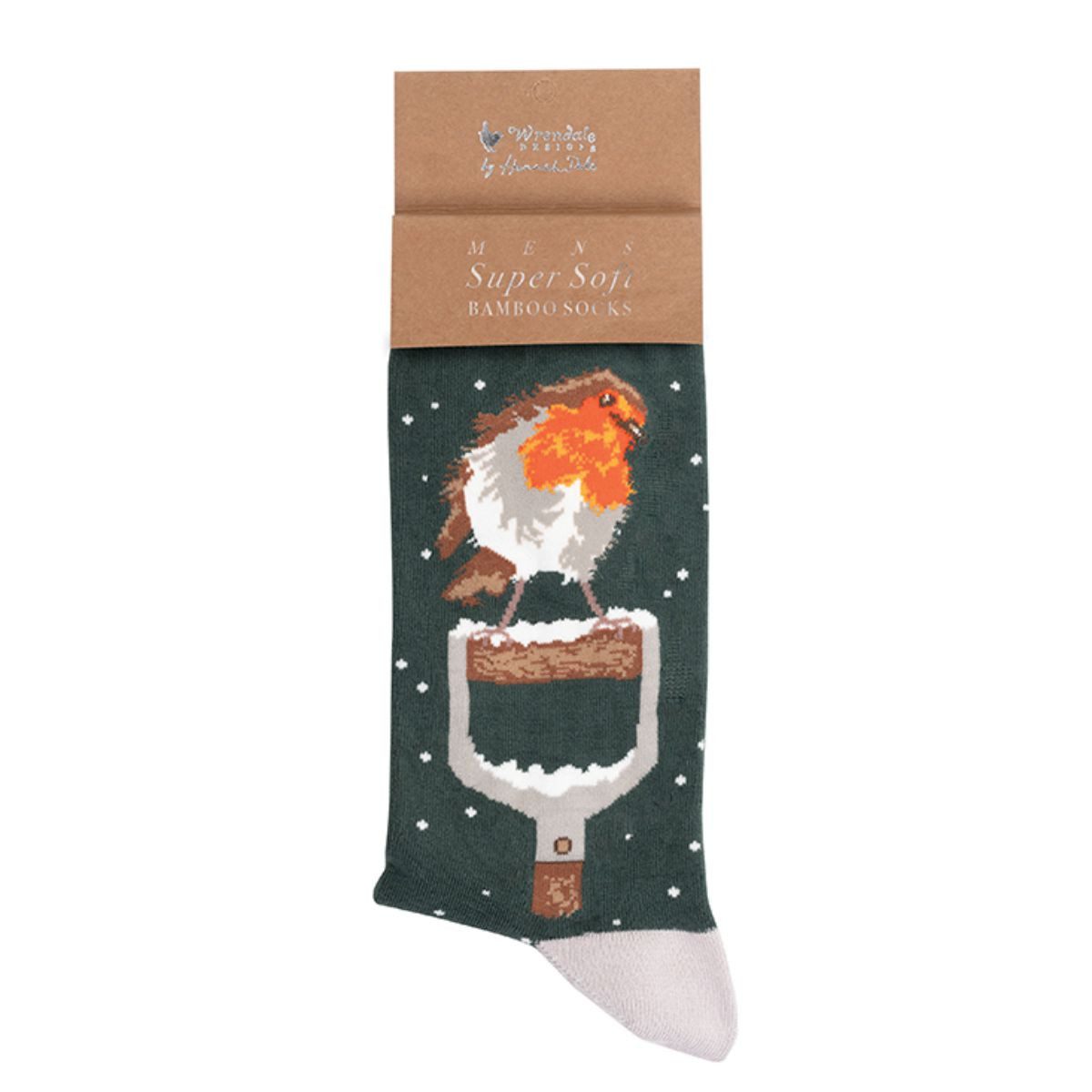 Wrendale Freizeitsocken Wrendale Designs Herren Socken Rotkehlchen Little Red Robin (Paar)