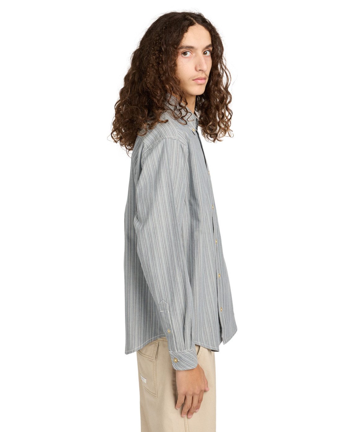 Element Langarmhemd Button Down Regular Chambray