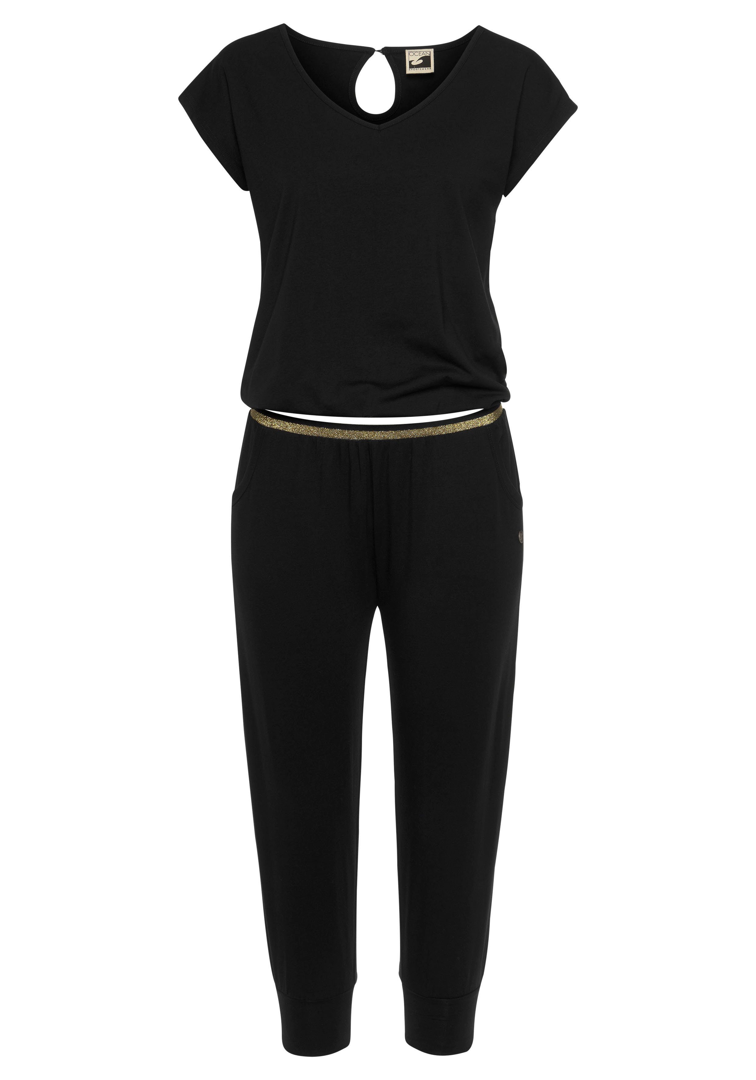 Viskose-Mix-Qualität Relax weicher Ocean aus Yoga Sportswear Jumpsuit & - Jumpsuit Soulwear