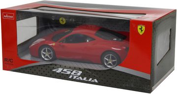 Jamara RC-Auto Deluxe Cars, Ferrari 458 Italia, 1:14, rot, 2,4GHz, mit LED-Licht