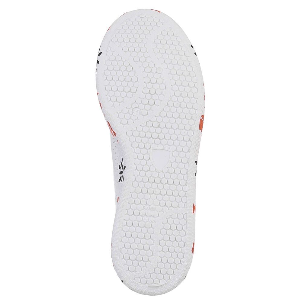 Ital-Design Stylischer Freizeitschuh mit floralem Sohlenrand Sneaker (91554290) Flach Sneakers Low in Weiß