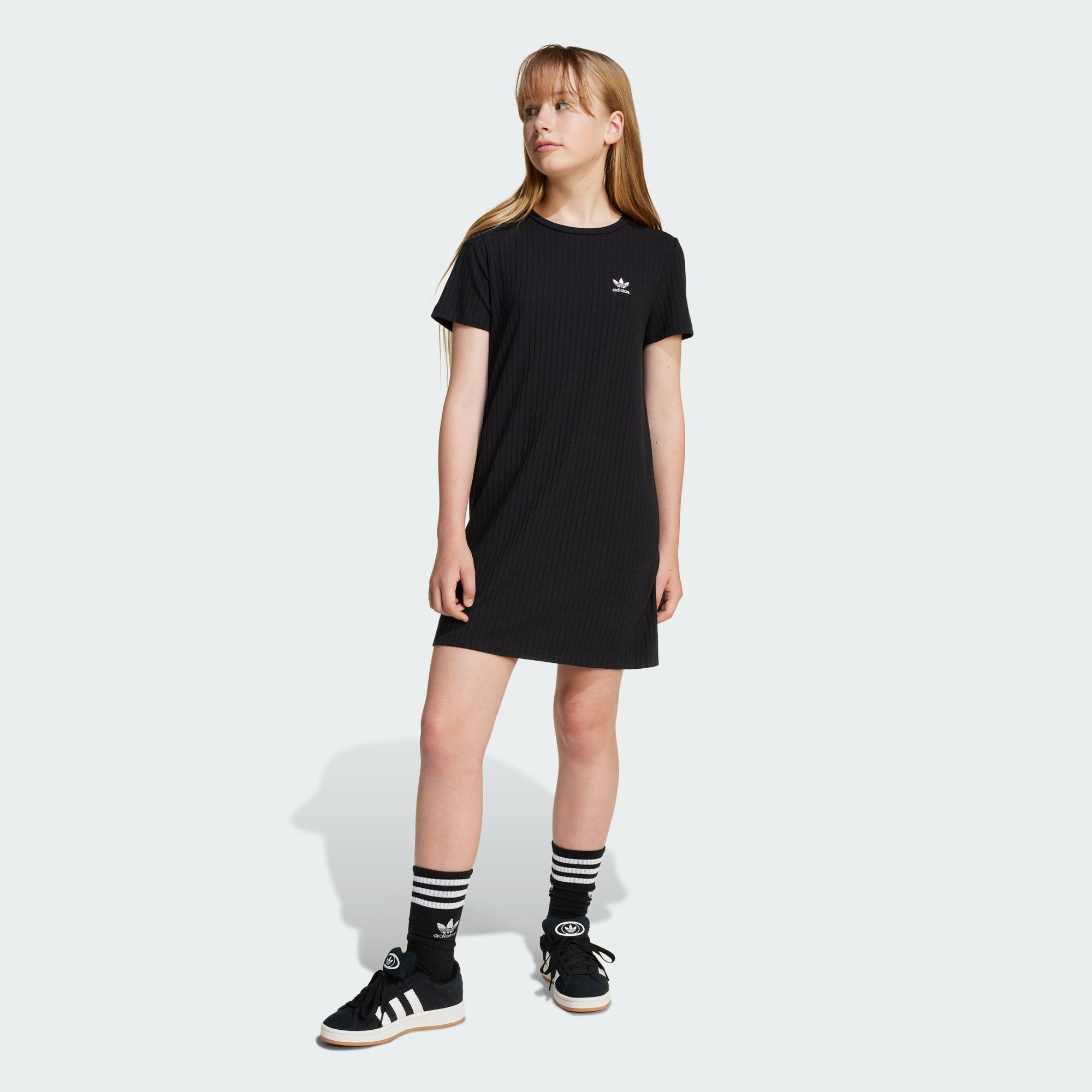 adidas Originals Midikleid RIBBED KIDS KLEID (1-tlg)