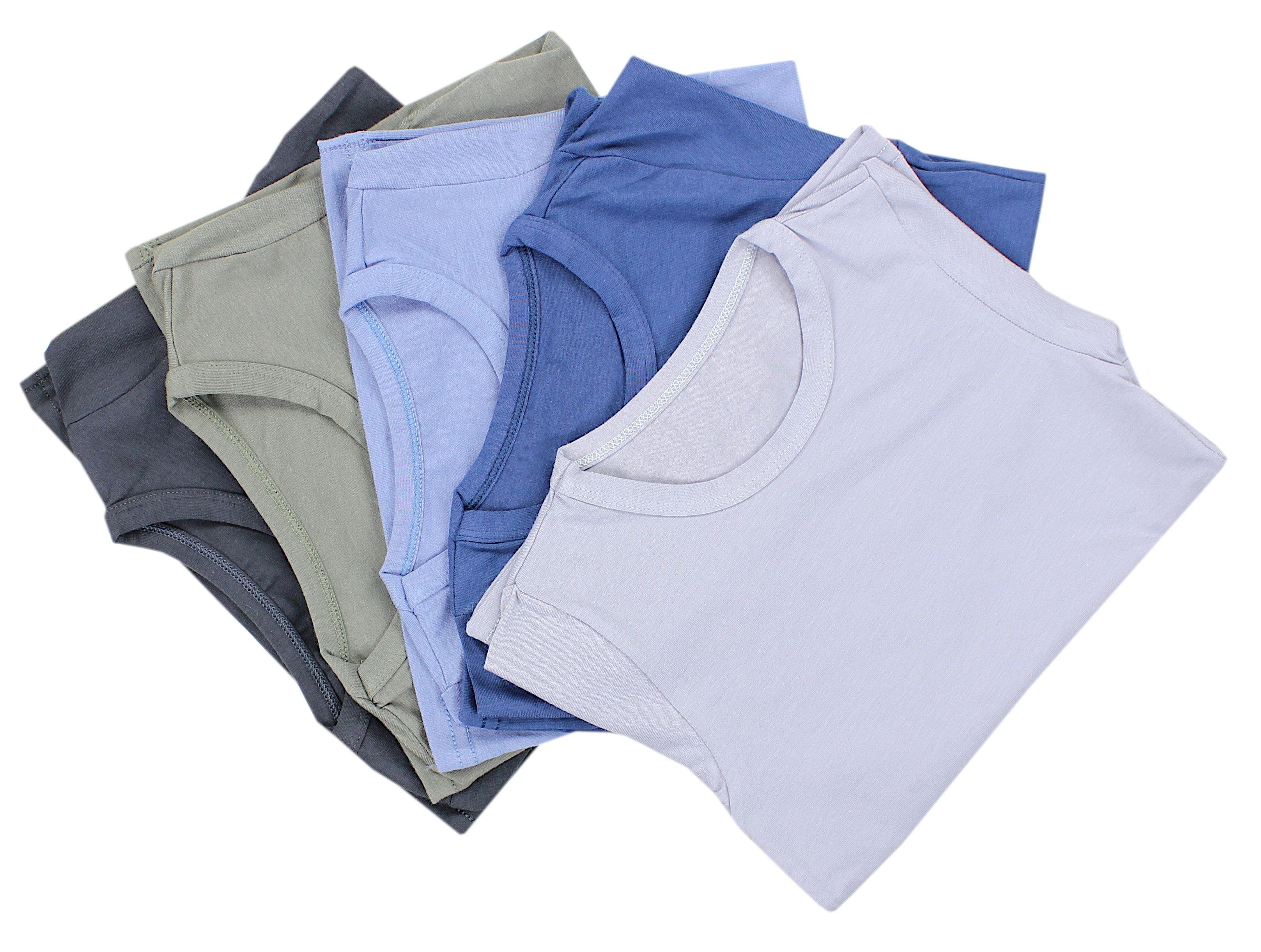 TupTam Unterhemd Blau Unterhemd TupTam Basic Pack Kurzarm Grün T-Shirts 5er Jungen Anthrazit Dunkelblau Kinder Grau