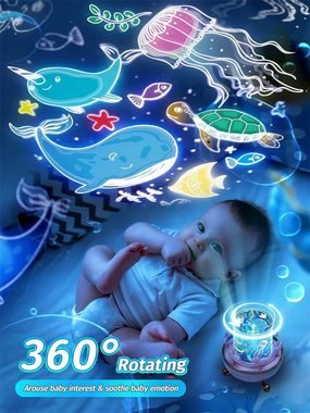 autolock Diaprojektor LED Sternenhimmel Projektor Kinder,Spieluhr Baby Mädchen