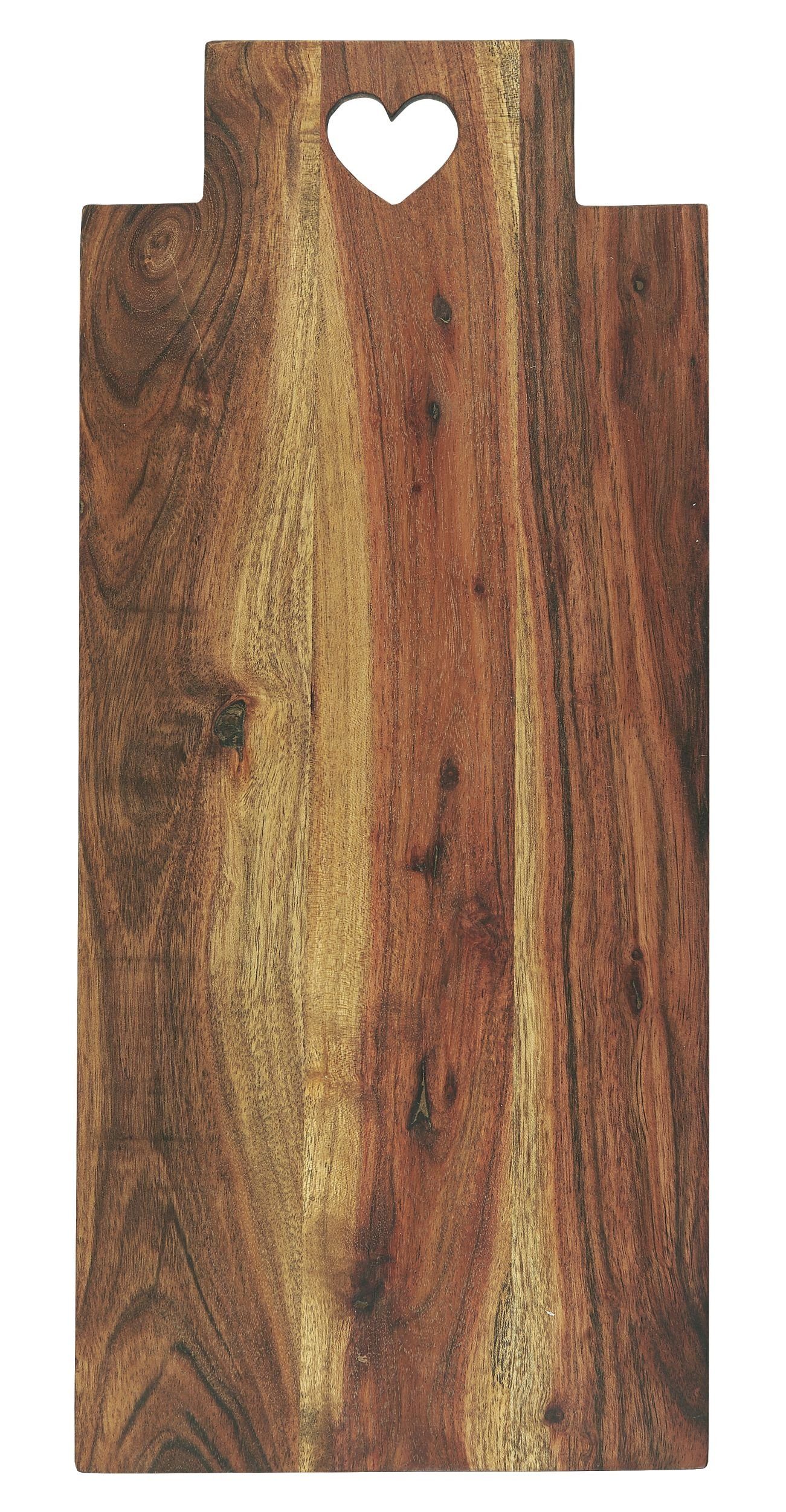 Herz 20x48cm Ib Schneidebrett 17030-00 Laursen Holz mit Servierbrett Laursen Ib Servierbrett