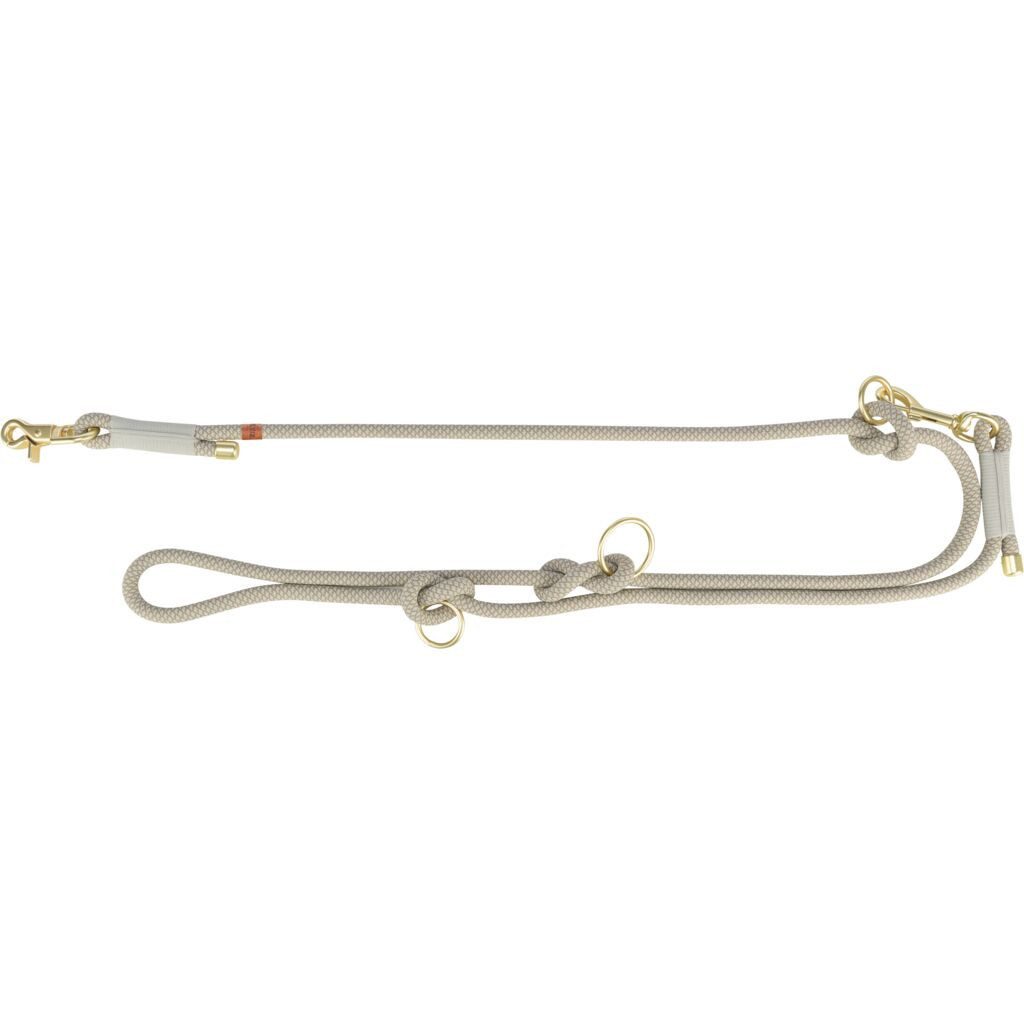 TRIXIE Hundeleine Soft Rope Verlängerungsleine - grau/hellgrau - 2,00 m/ø 6 mm, Tau