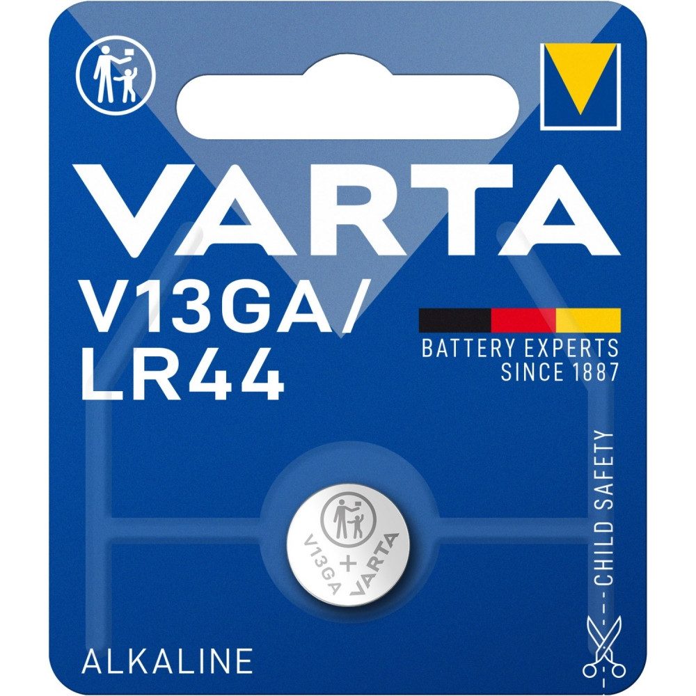 VARTA Varta V13GA Knopfzelle 1er Blister Akku Varta V13GA 1er Blister Knopfzelle (1.5 V V), Alkali Mangan Technologie