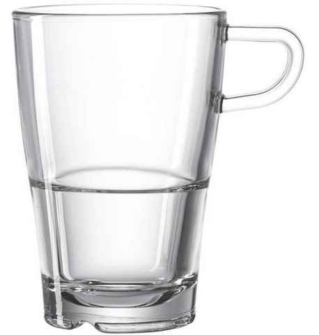 LEONARDO Latte-Macchiato-Glas SENSO, Glas, hitzebeständig und widerstandsfähig, Inhalt 230 ml, 6-teilig
