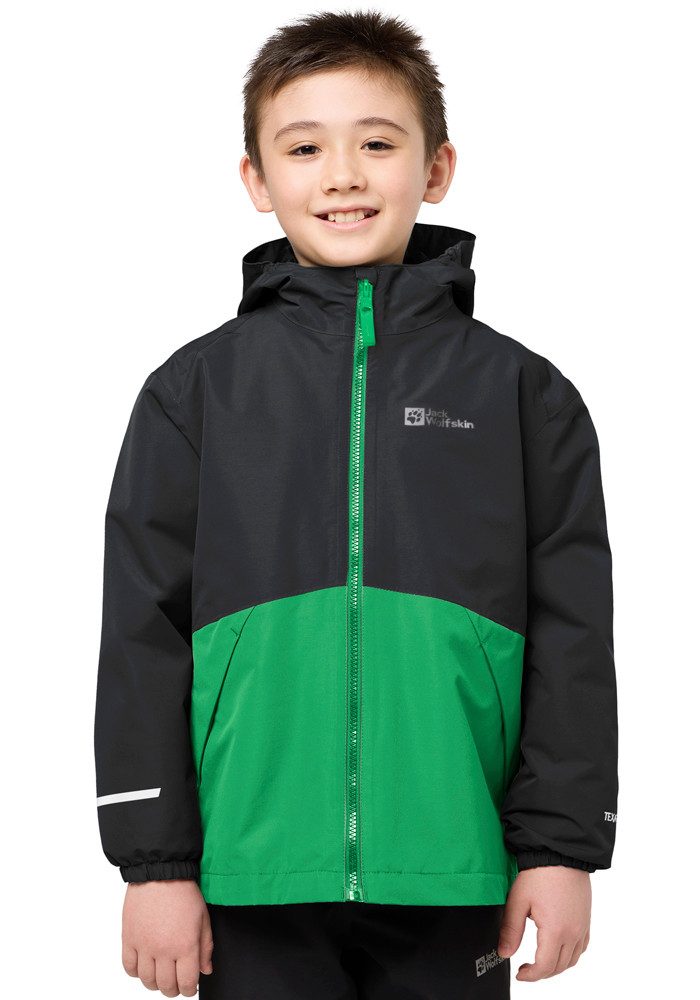 Jack Wolfskin 3-in-1-Funktionsjacke ICELAND 3IN1 JACKET K für Kinder, mit fester Kapuze, atmungsaktiv, winddicht, wasserdicht – Bild 4 von 5