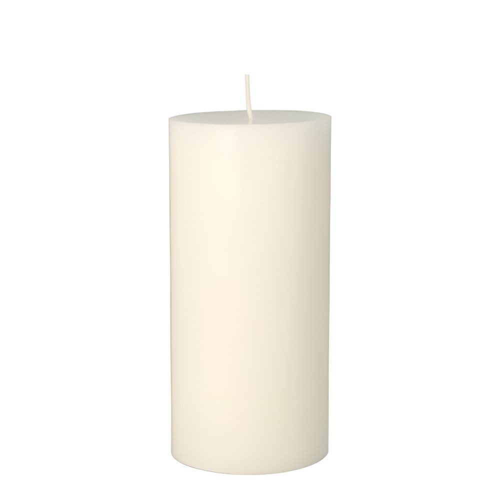 PAPSTAR Stumpenkerze 8 x Stumpenkerze Ø 70 mm 150 mm weiss aus 100% Stearin durchgefärbt