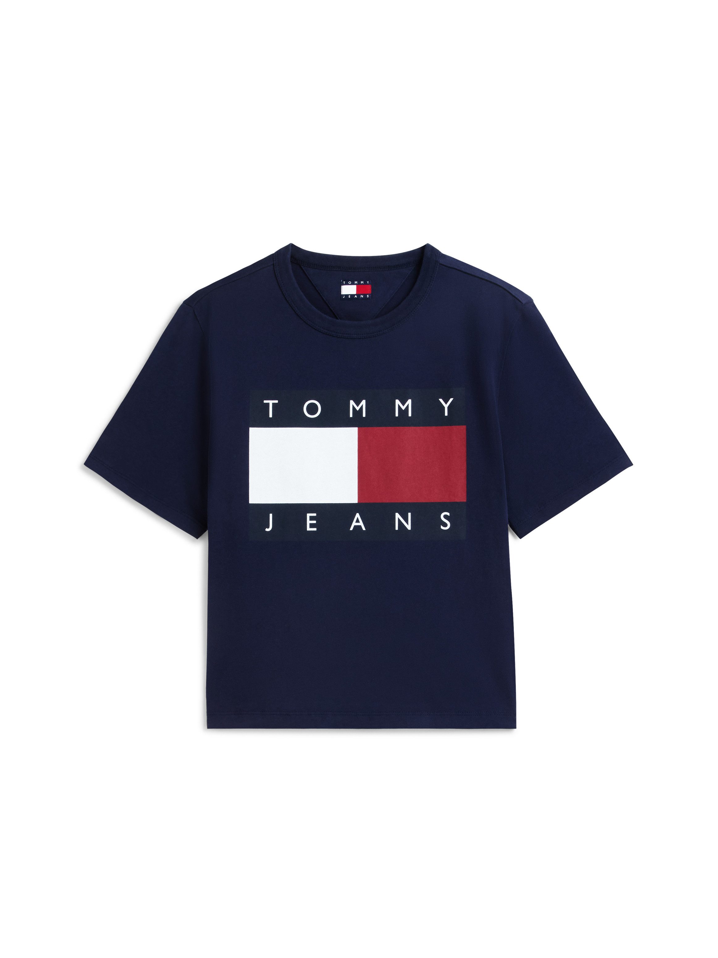 Tommy Jeans Rundhalsshirt TJW BXY FLAG SS TEE EXT Baumwolle – Bild 5 von 5