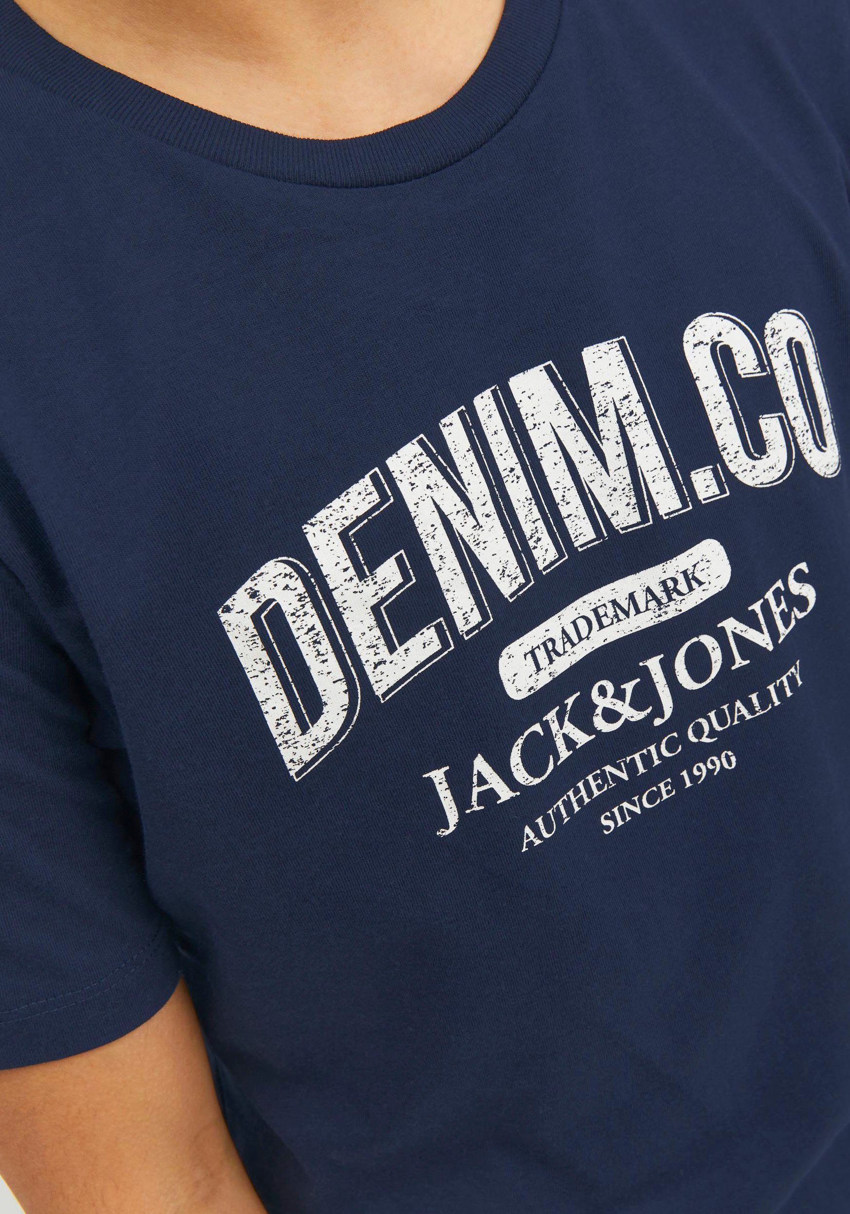 Jack & Jones Junior TEE blazer navy JJEJEANS O-NECK T-Shirt