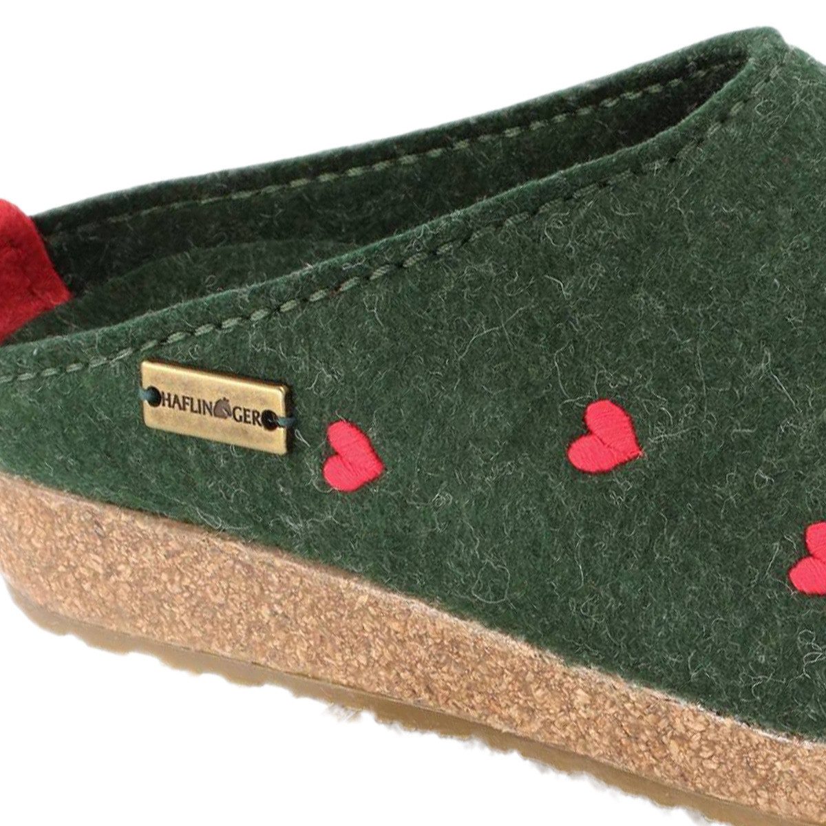 Haflinger Grizzly Cuoricini Clog (1-tlg) Clogs - Bequem und wärmend, Anatomisch geformtes Fußbett