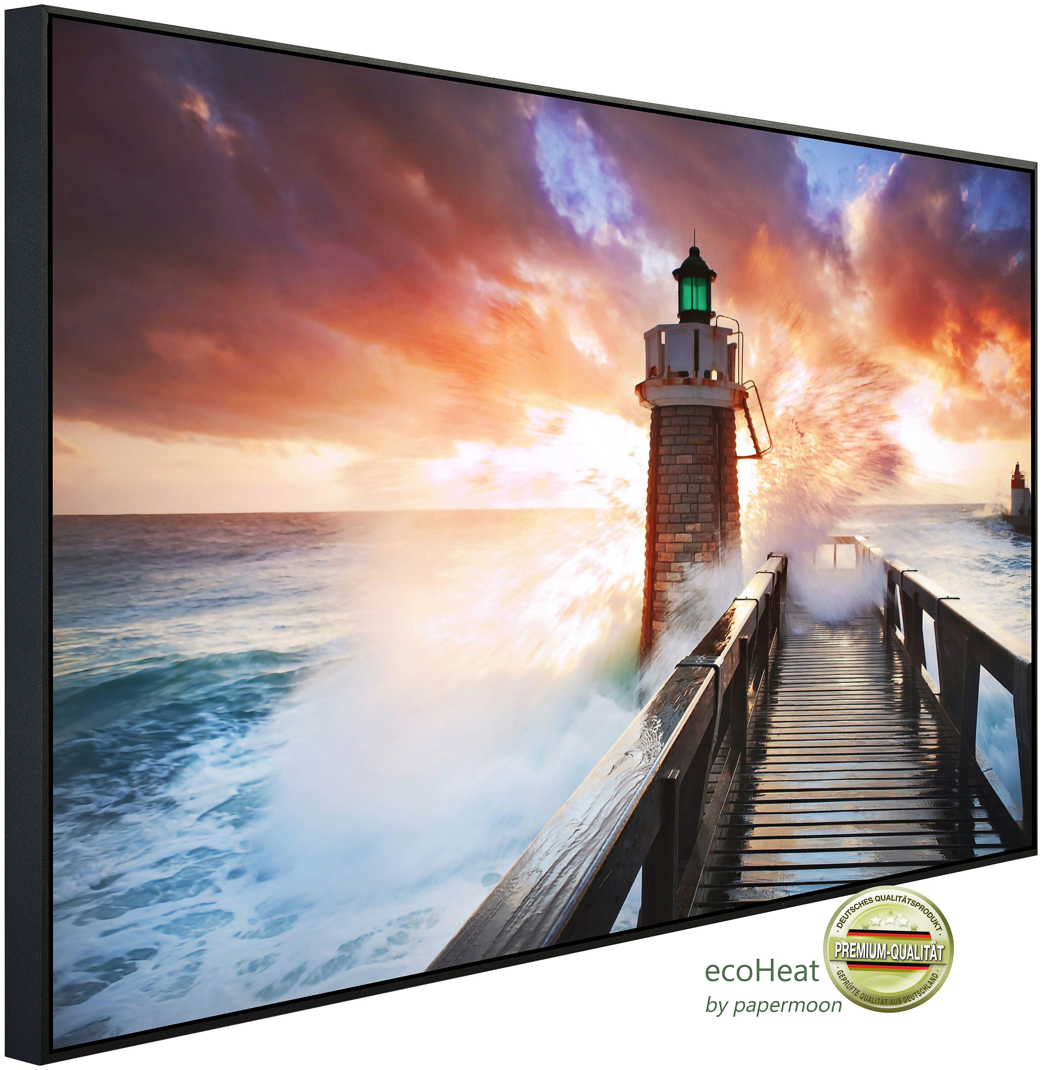 Papermoon Infrarotheizung Leuchtturm, sehr angenehme Strahlungswärme