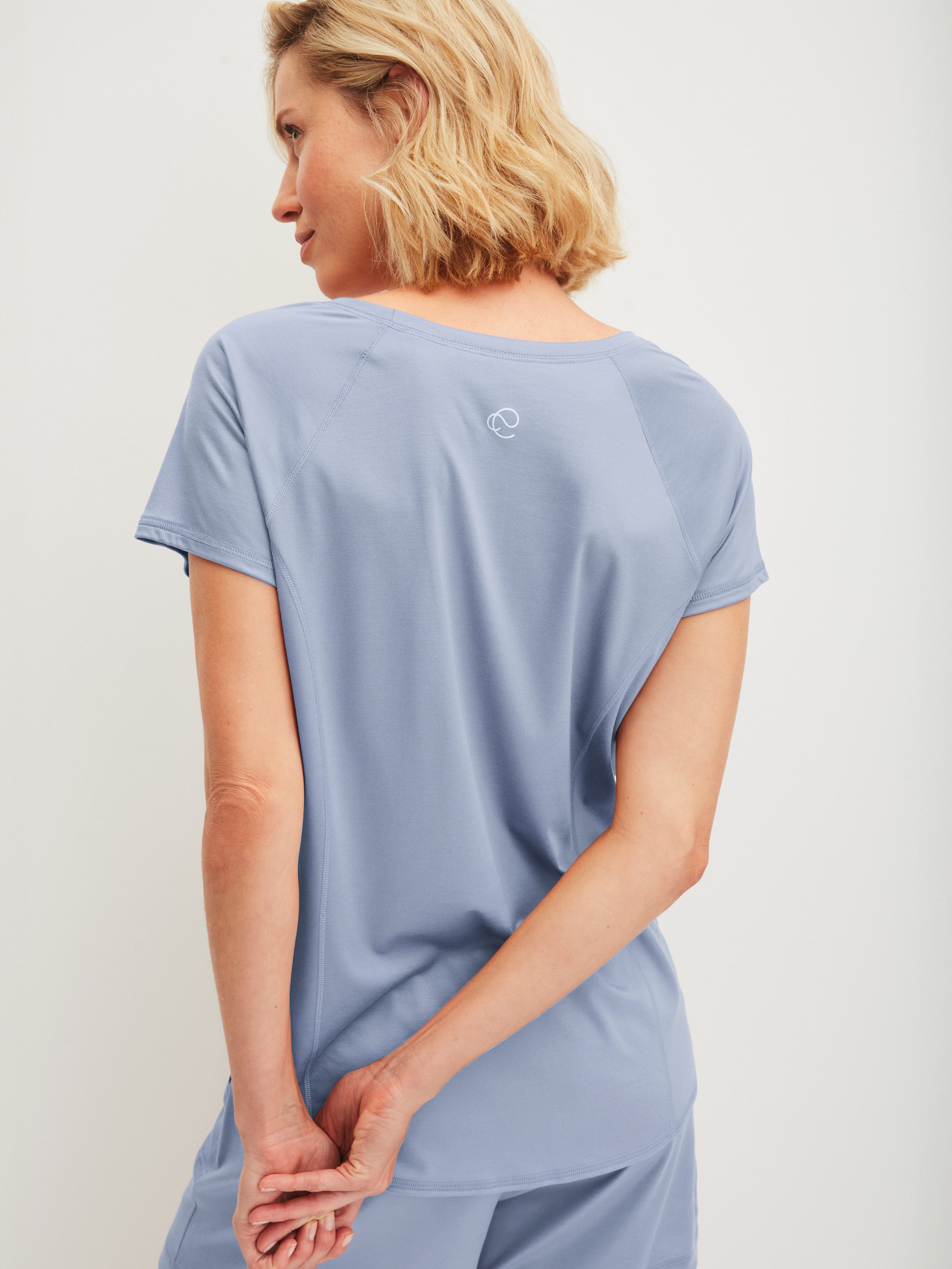 CALIDA Kurzarmshirt DEEPSLEEPWEAR Cooling Damen (1-tlg) mit Rundhalsausschnitt