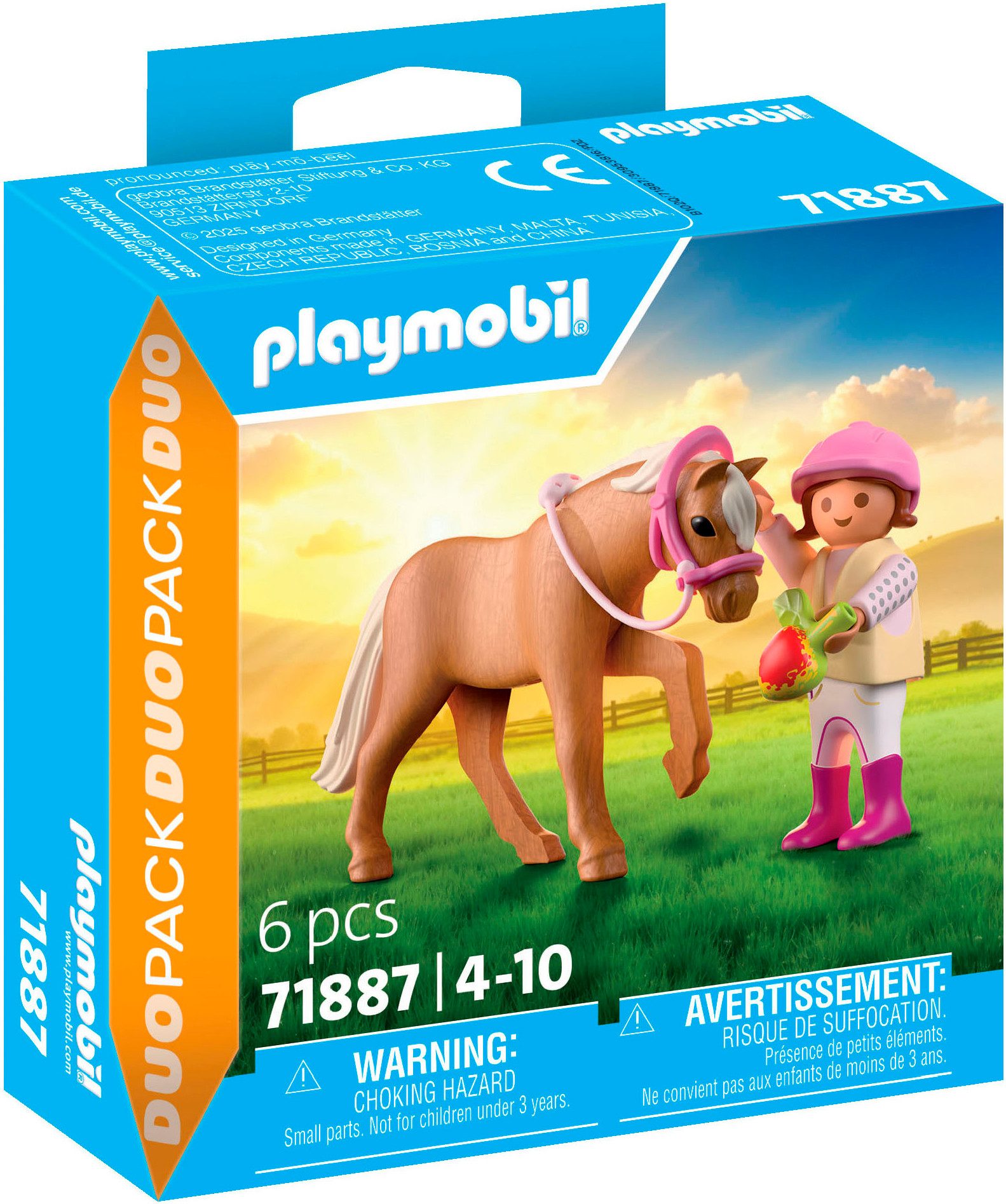 Playmobil® Mädchen mit Pony (71887), Duo Pack Konstruktions-Spielset, (6 St günstig online kaufen