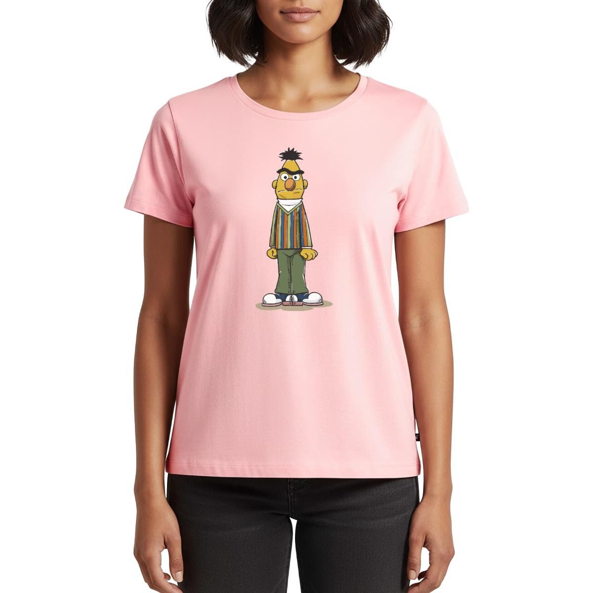 Spreadshirt T-Shirt Sesamstraße Bert wütend Frauen Premium T-Shirt (1-tlg)