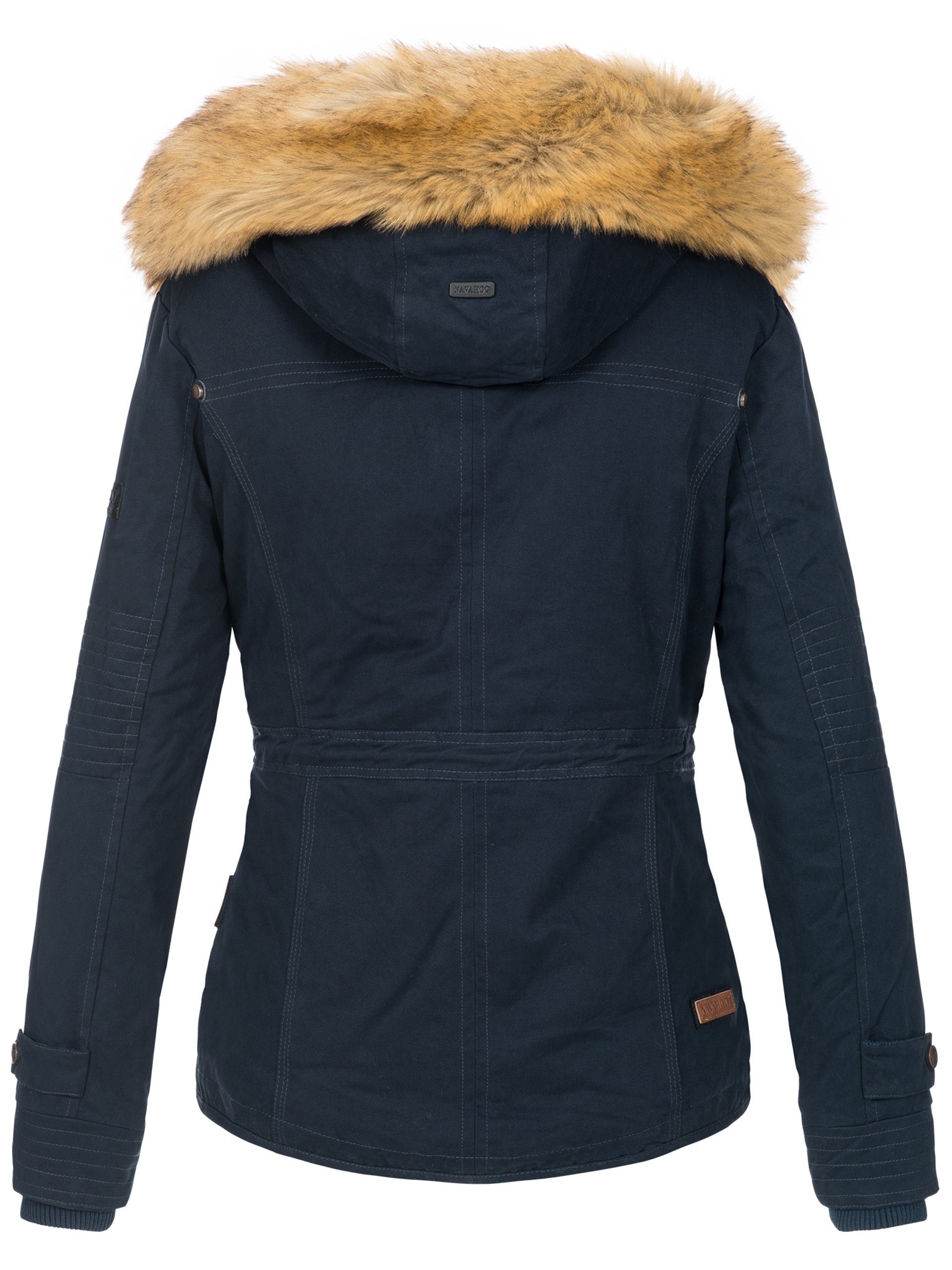 Navahoo Winterjacke Pearl mit warmem Teddyfell