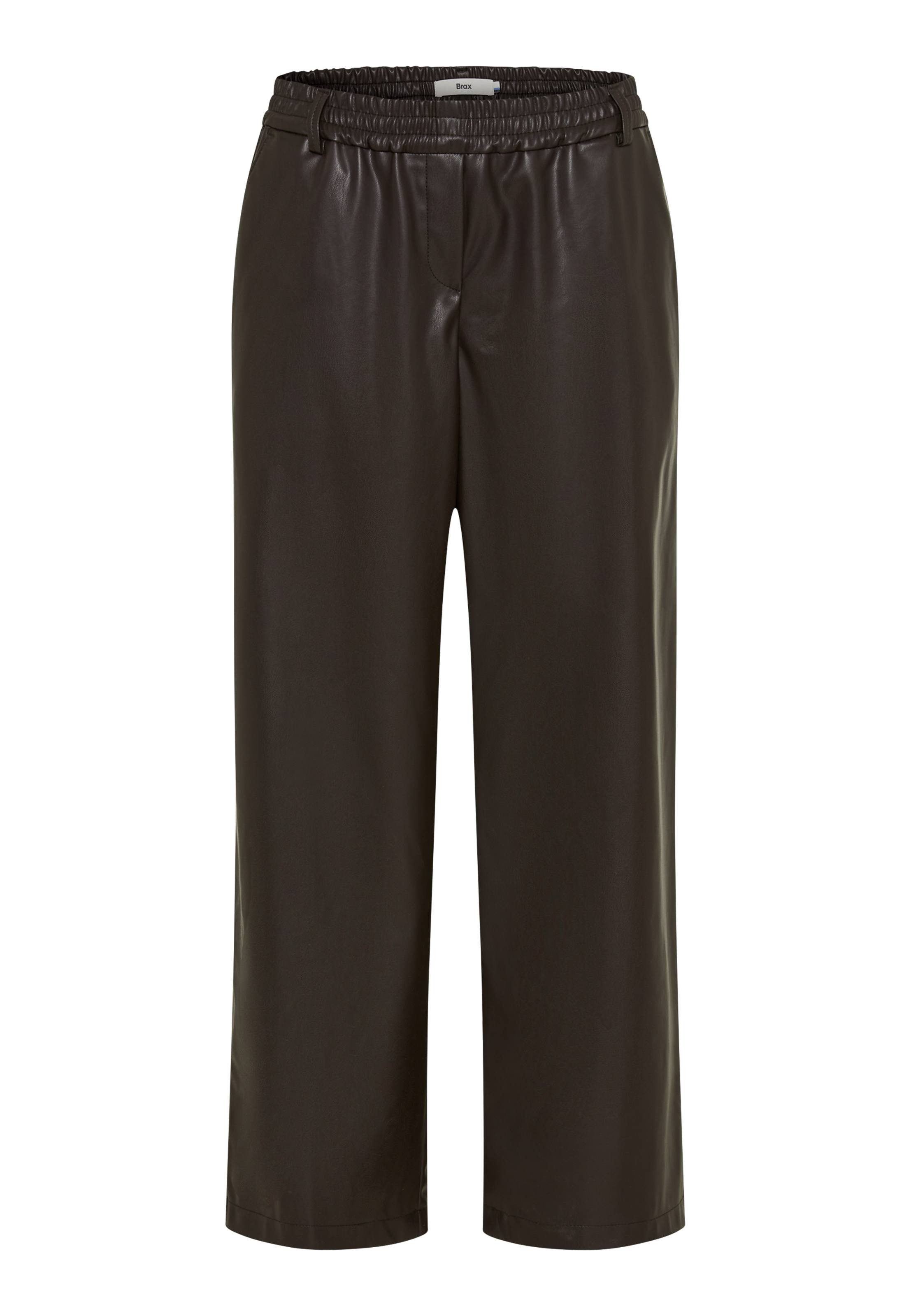 Brax 5-Pocket-Hose Style MAINE S Nappalederoptik: Culotte im Wide Leg – Bild 5 von 5