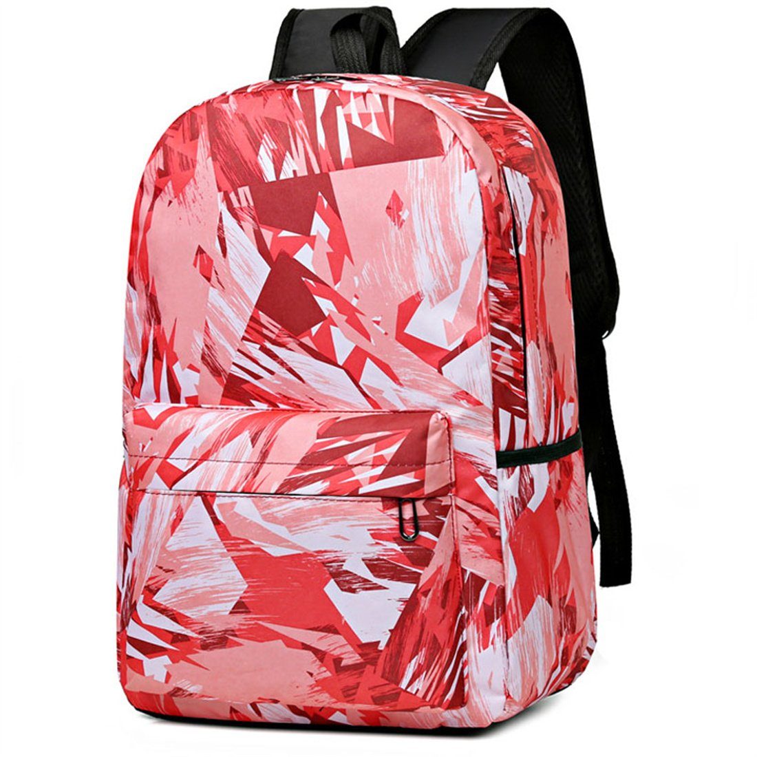 DÖRÖY Schulranzen Große Kapazität Schultasche für Studenten,Schule Mode lässig Rucksäcke Rot