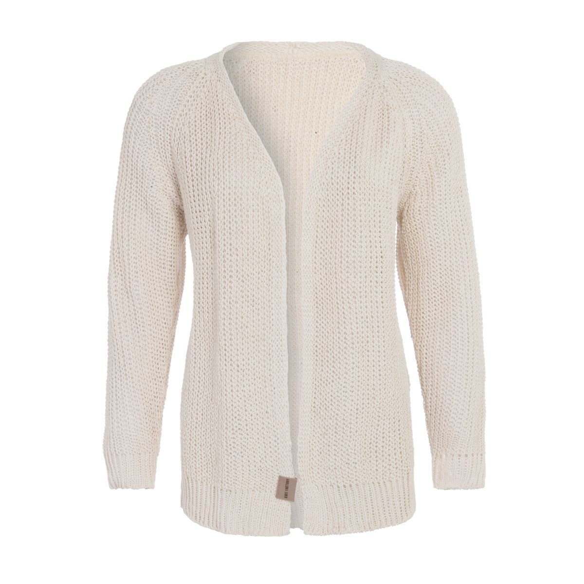 Knit Factory Strickjacke Daisy Kurze Strickjacke Beige 36/38 (1-tlg) Jacke Strickjacke warme Jacke