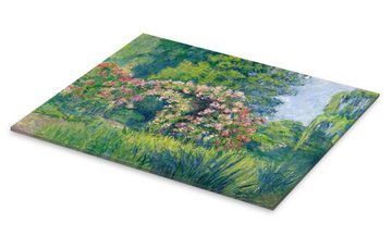 Posterlounge Acrylglasbild Blanche Hoschedé-Monet, Der Monet Rosengarten, Malerei