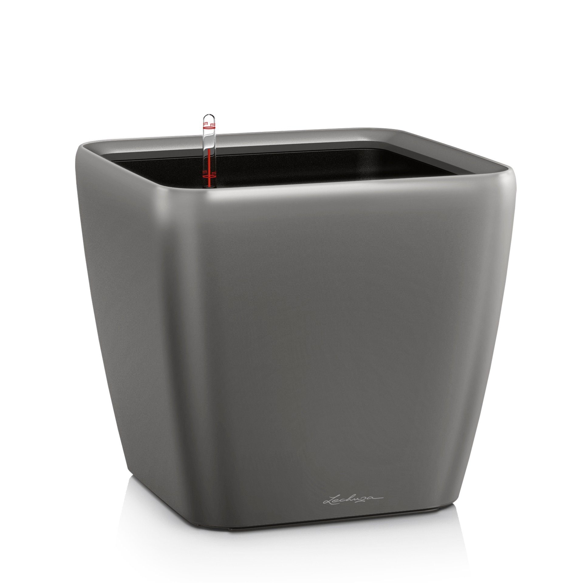 Pflanzkübel Pflanzgefäß Quadro LS 28 anthrazit metallic
