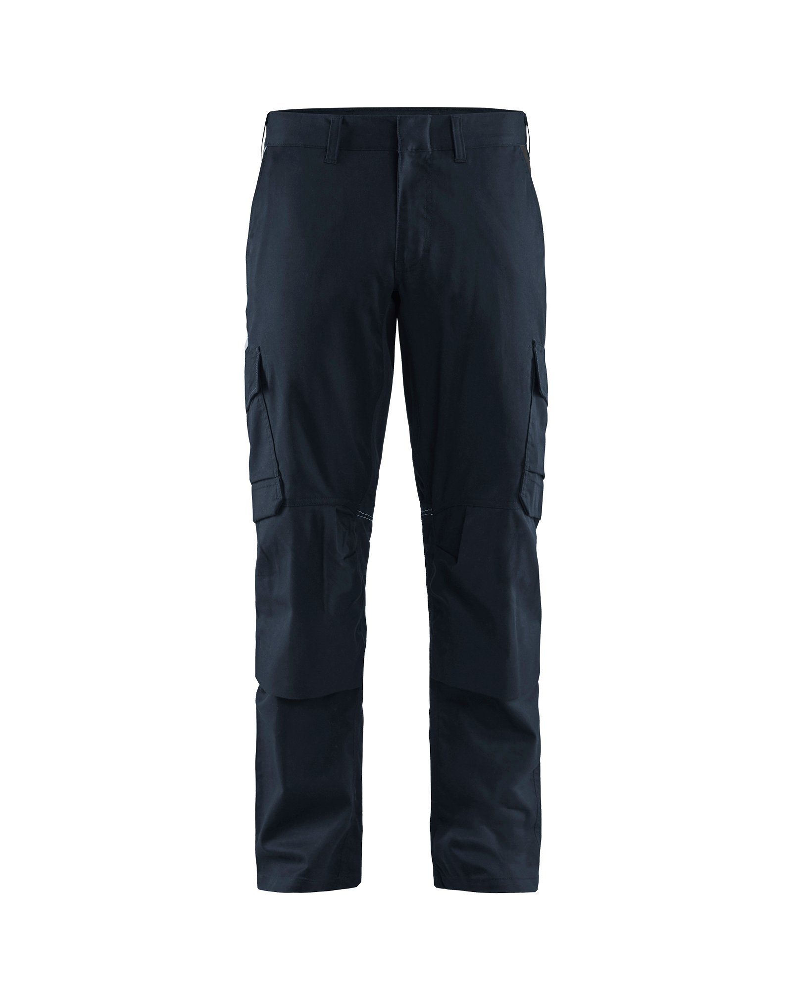 BLÅKLADER Arbeitsbundhose Industrie Arbeitshose Kniepolstertaschen dunkel Stretch marineblau/schwarz mit (1-tlg)