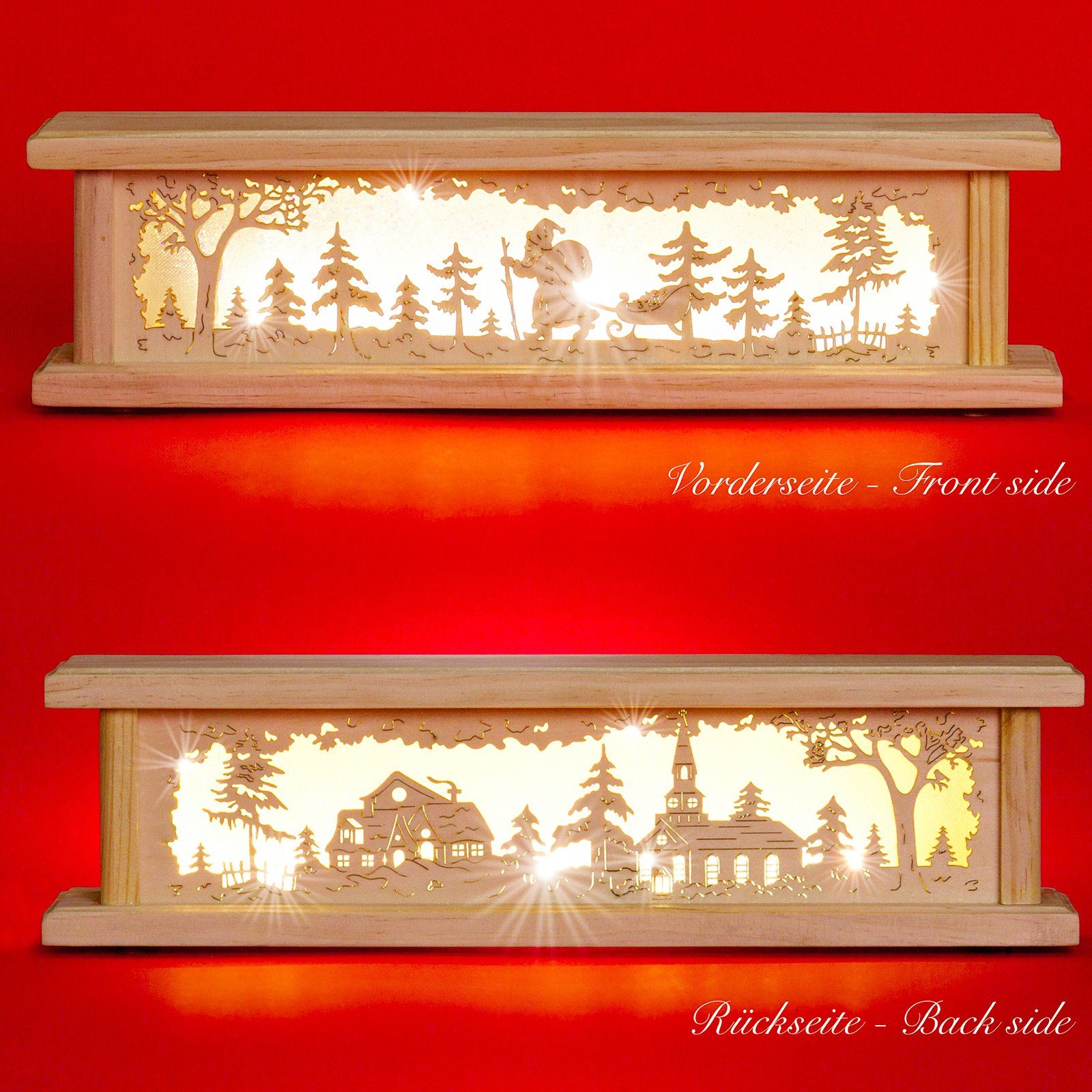 SIKORA Schwibbogen-Fensterbank B22 beleuchtete LED Holz günstig online kaufen
