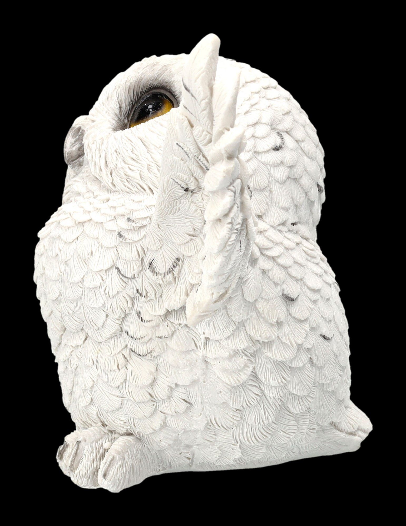 Figuren Shop GmbH Tierfigur Eulenfigur - Snowy Delight - Tierfigur Dekofigur Dekoration Eule