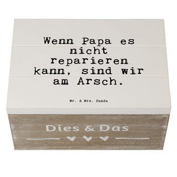 Mr. & Mrs. Panda Dekokiste Wenn Papa es nicht... - Weiß - Geschenk, Erinnerungsbox, Spruch, Gesc (1 St)