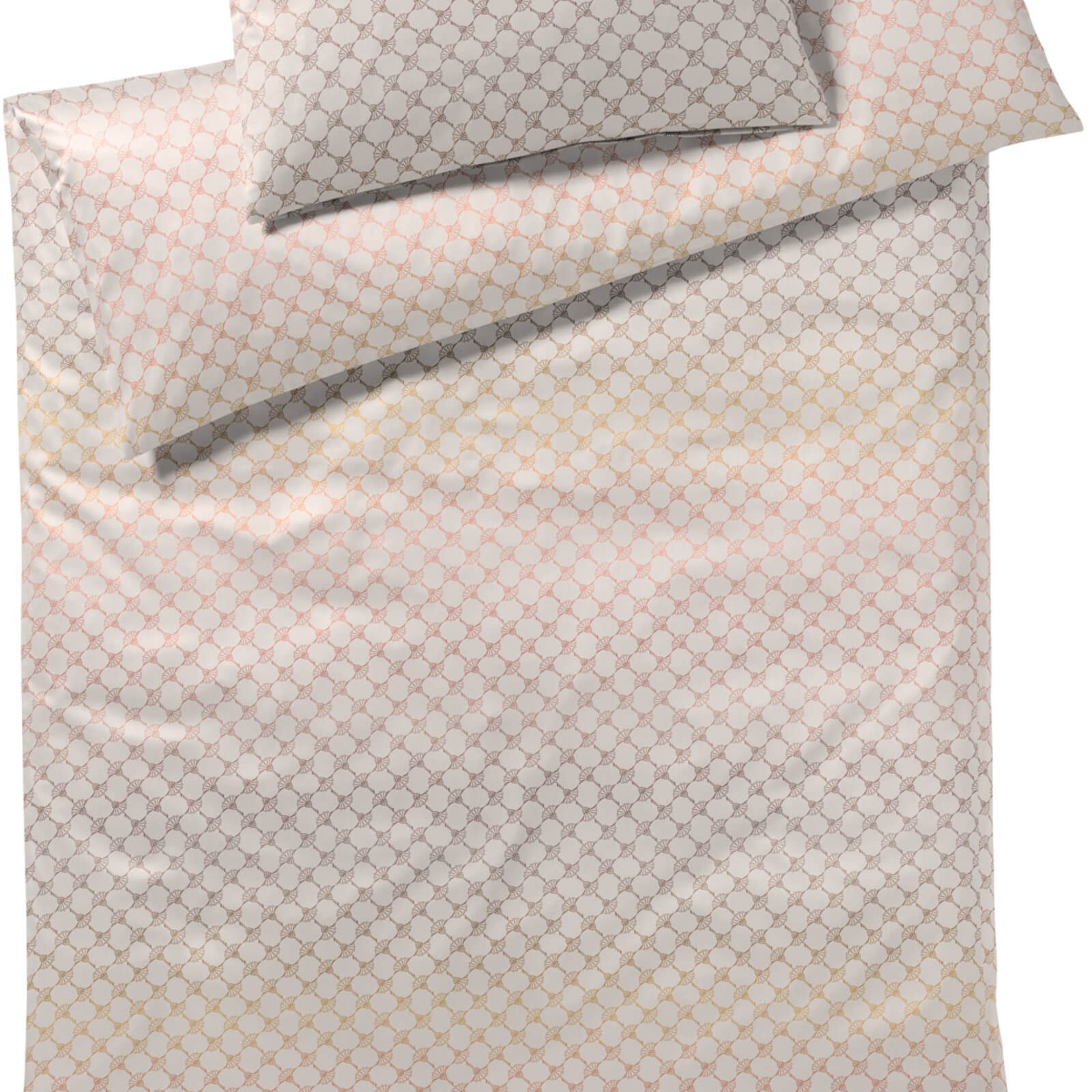 JOOP! Bettwäsche Cornflower Gleam 4106 8 Blush, Mako-Satin, 2 teilig, Allover-Druck, Farbverlauf