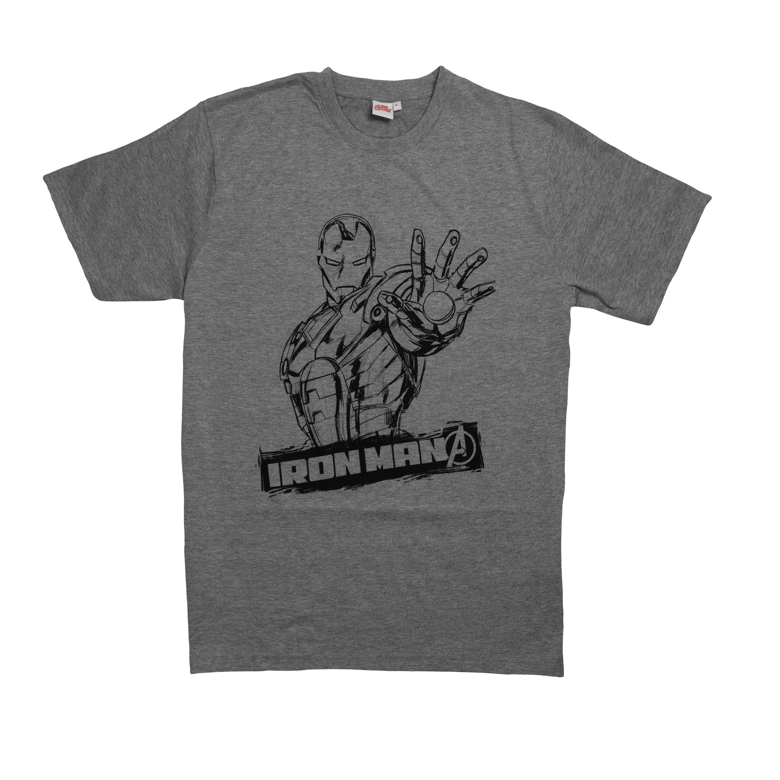T-Shirt für – Labels® Iron Grau Männer Marvel United Man T-Shirt
