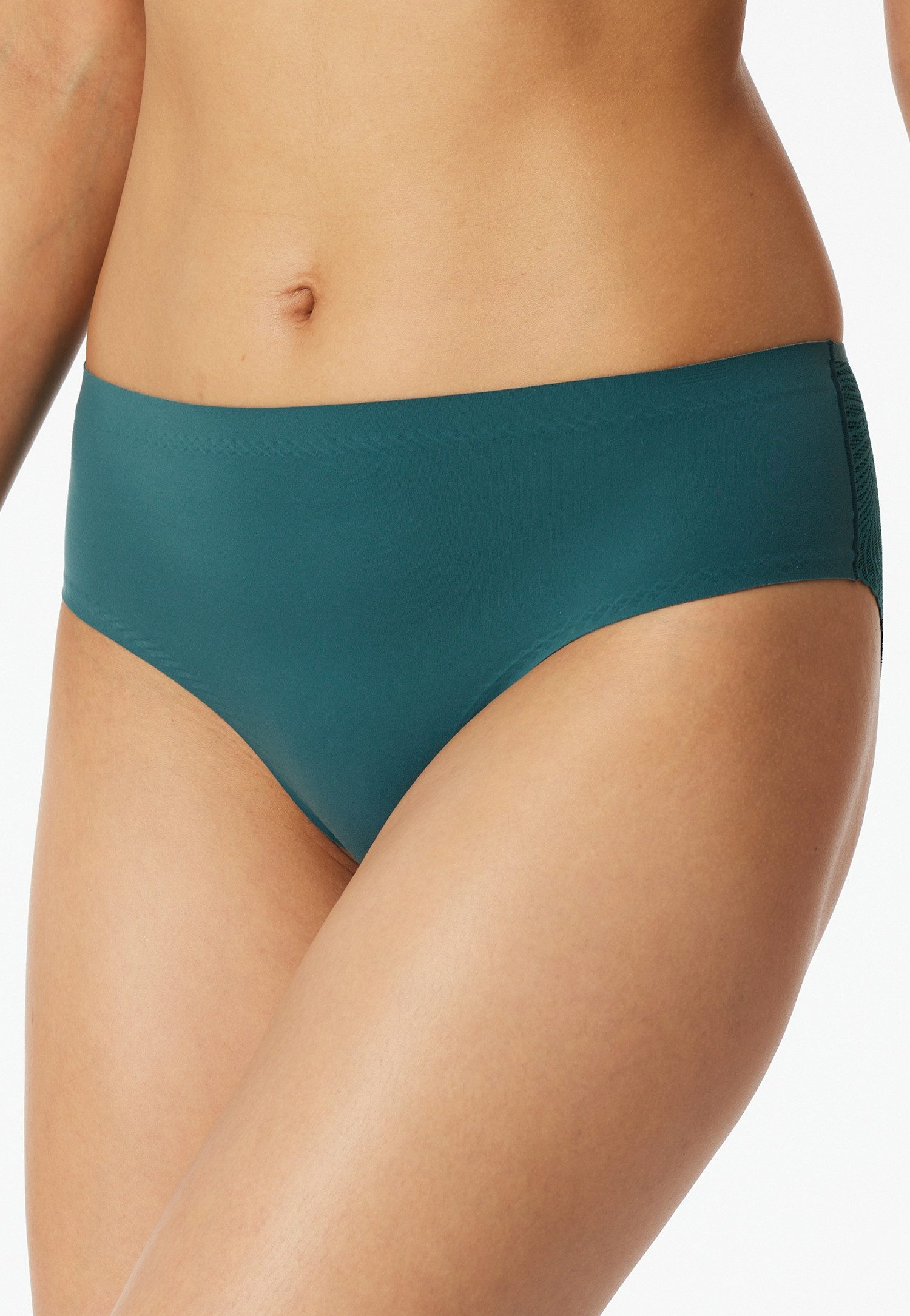Schiesser Taillenslip Invisible Soft Lace (0) Single Jersey, Lasercut-Abschlüsse, Spitzeneinsatz hinten