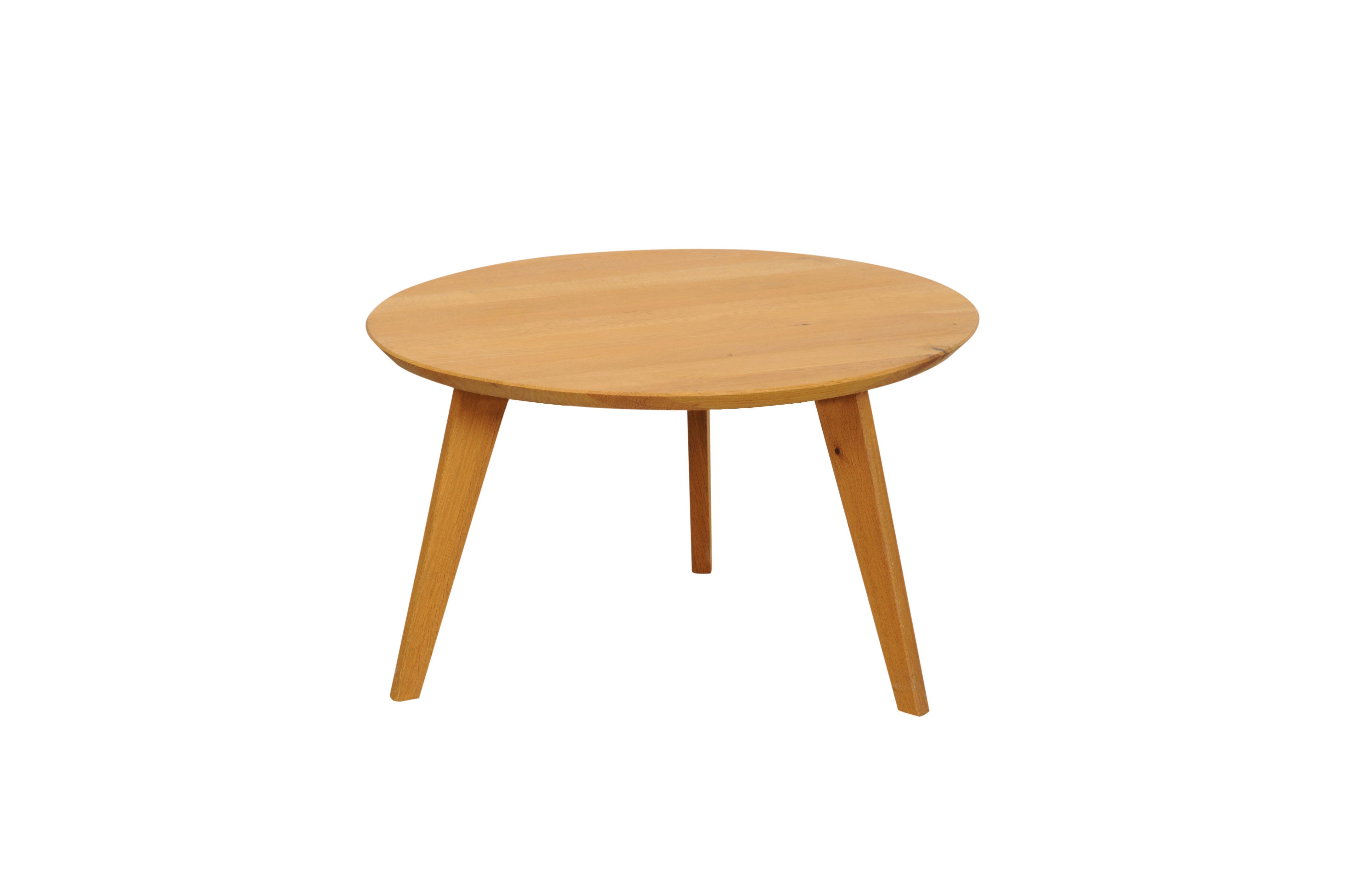 Woodroom Couchtisch Ronda (Durchmesser 70 cm; Höhe: 47 cm), rund, aus massiver Wildeiche geölt