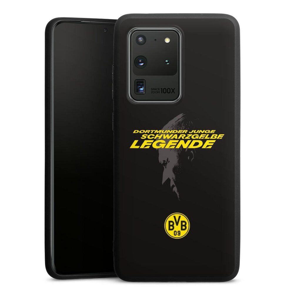 DeinDesign Handyhülle Marco Reus Borussia Dortmund BVB Danke Marco Schwarzgelbe Legende, Samsung Galaxy S20 Ultra Silikon Hülle Premium Case Handy Schutzhülle