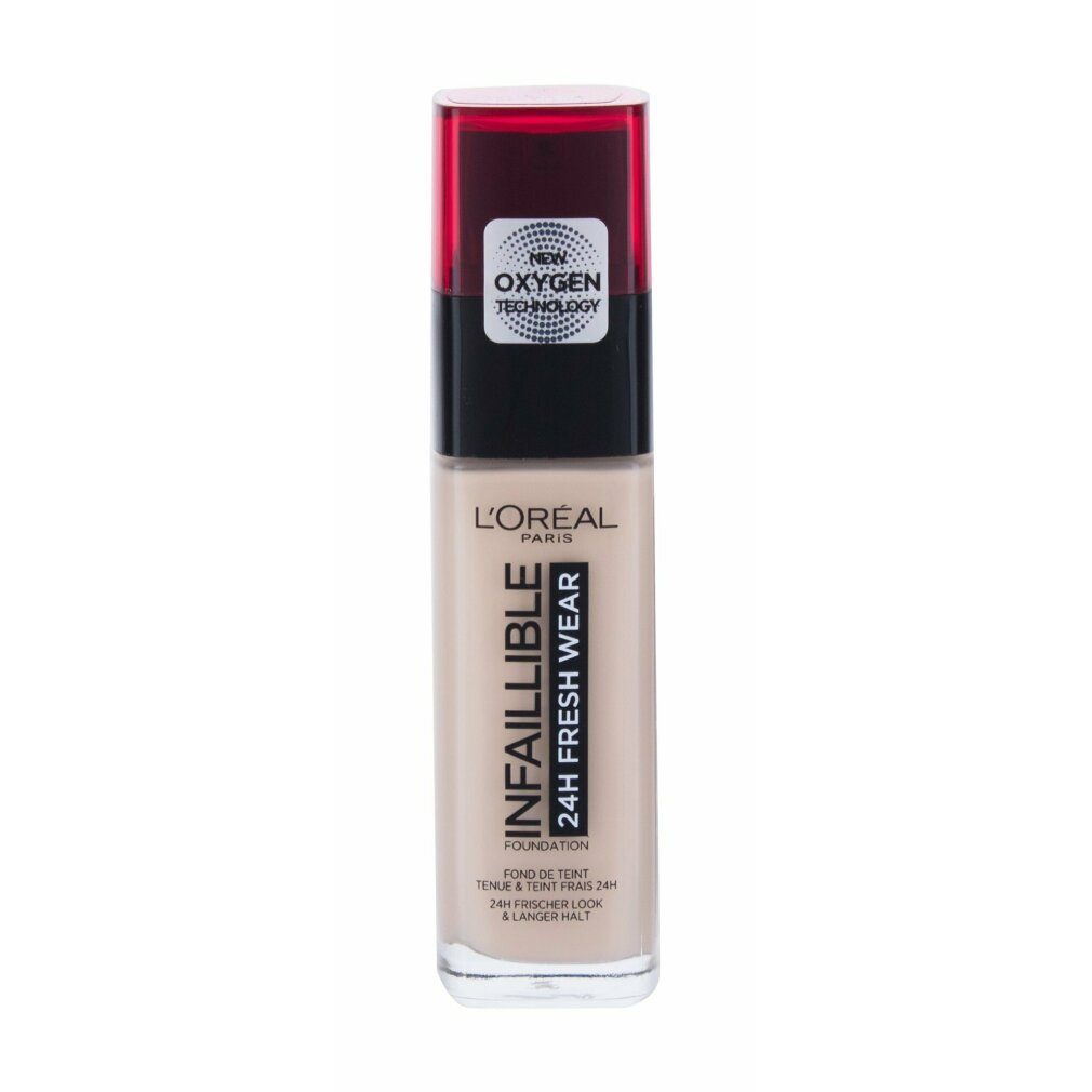 L'Oreal Deutschland Foundation Make-up Infaillible 24h fresh wear 15 porcelain, LSF 25, 30 ml