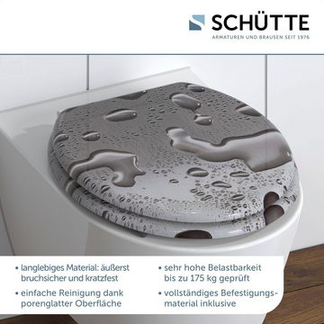 Schütte WC-Sitz Grey Steel, MDF-Holzkern