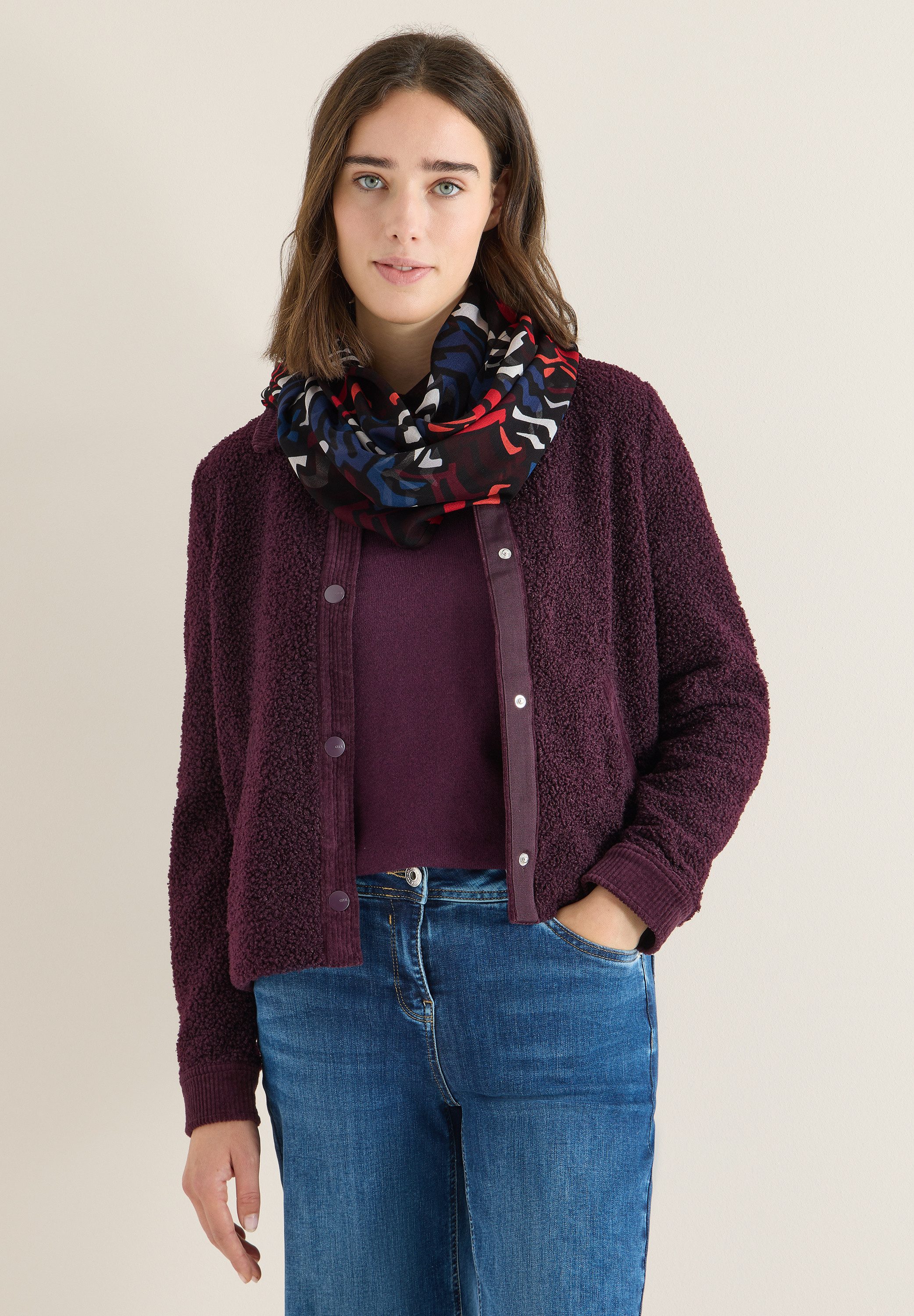 CECIL Loop, mit grafischem Muster günstig online kaufen