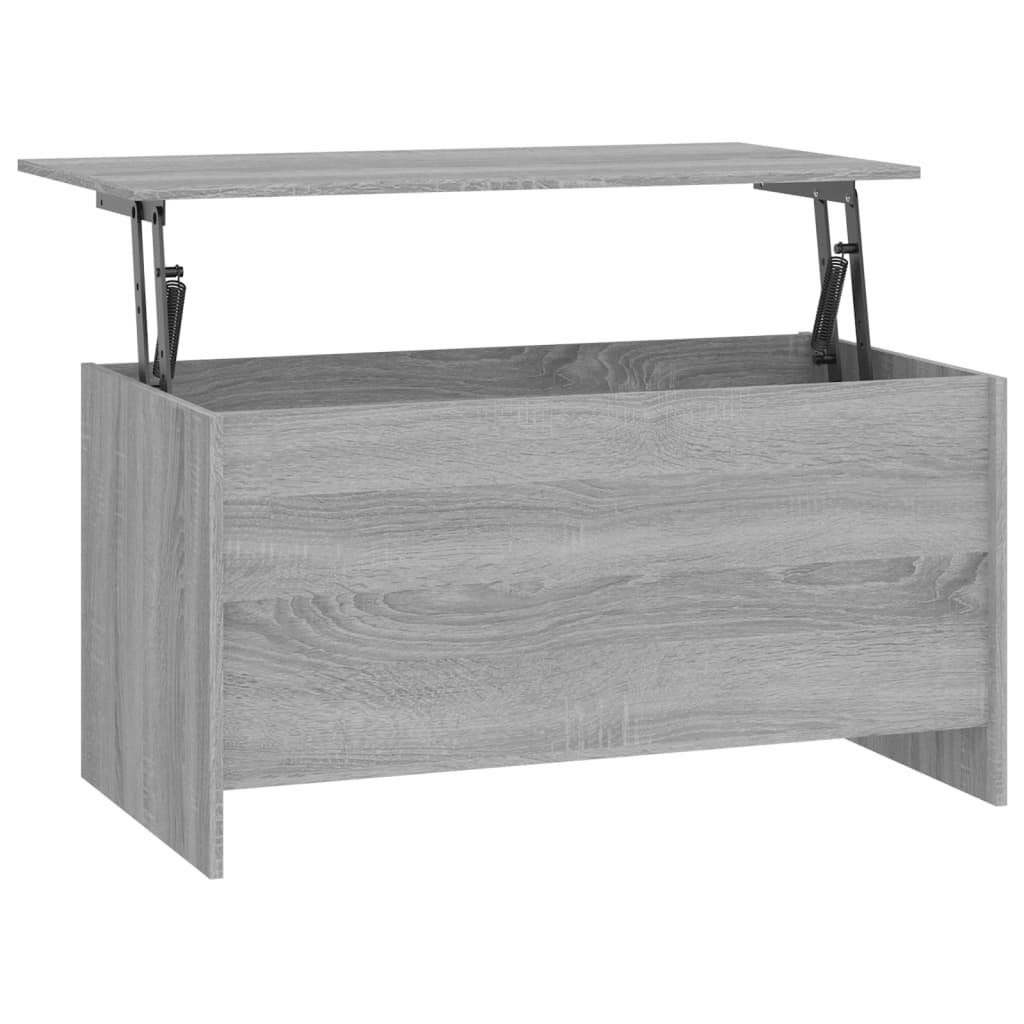 Holzwerkstoff vidaXL Couchtisch | Grau Sonoma Couchtisch cm (1-St) Sonoma Sonoma Grau 102x55,5x52,5 Grau