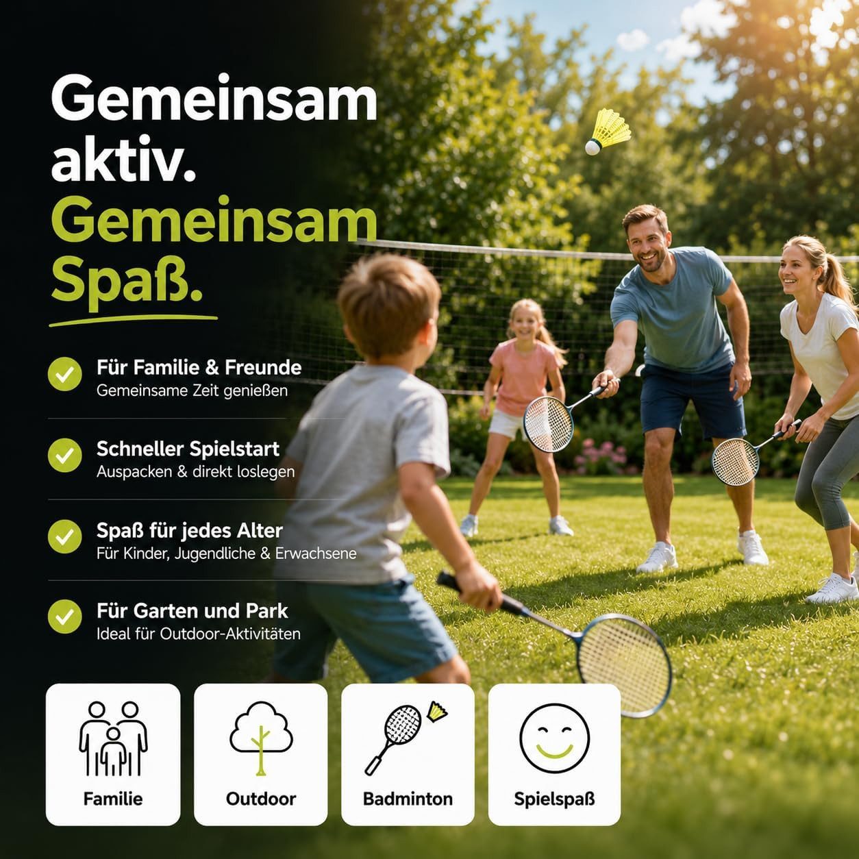 Sportyfits® Federball 6x Federbälle gelb Badmintonbälle für Training & Wettkampf Badminton (6er-Set, 6-St., 6x Federbälle)