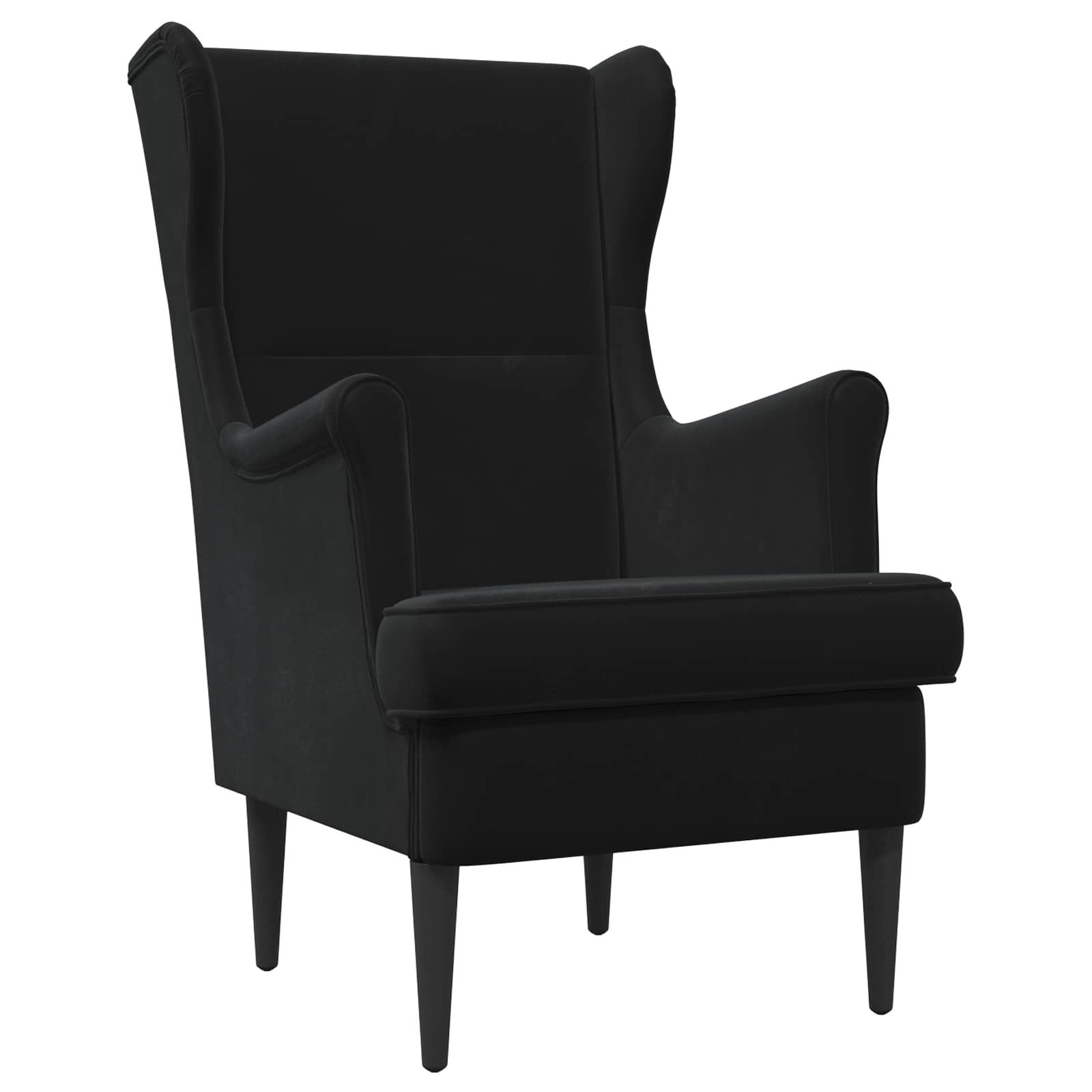 vidaXL Sessel Sessel Schwarz Samt (1-St)
