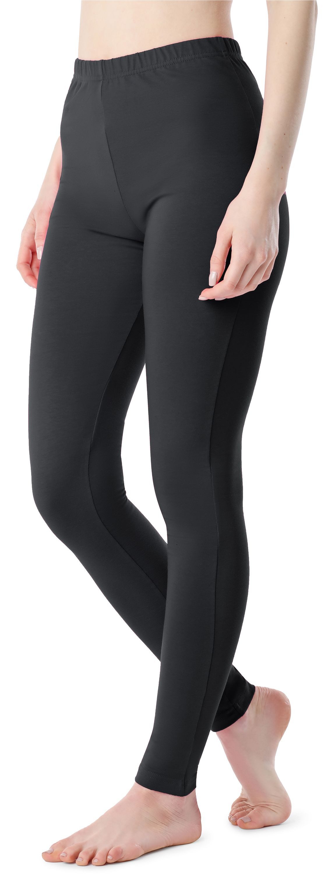 Bellivalini Leggings Damen Lange Leggings aus Baumwolle BLV50-198 (1-tlg) elastischer Bund