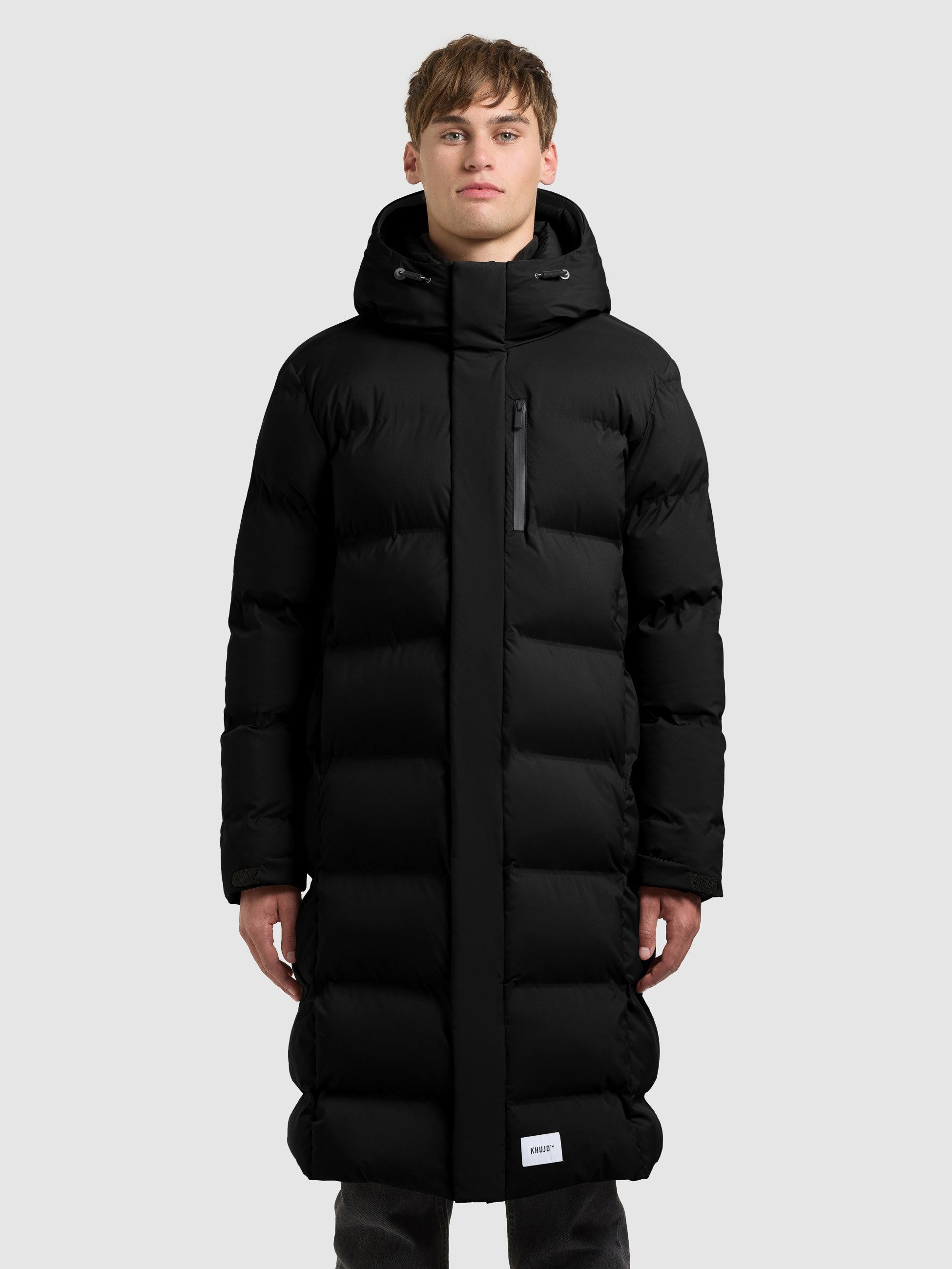 khujo Wintermantel ERVIN Reißverschlusstaschen, Ärmeltasche, 2 in 1 Optik