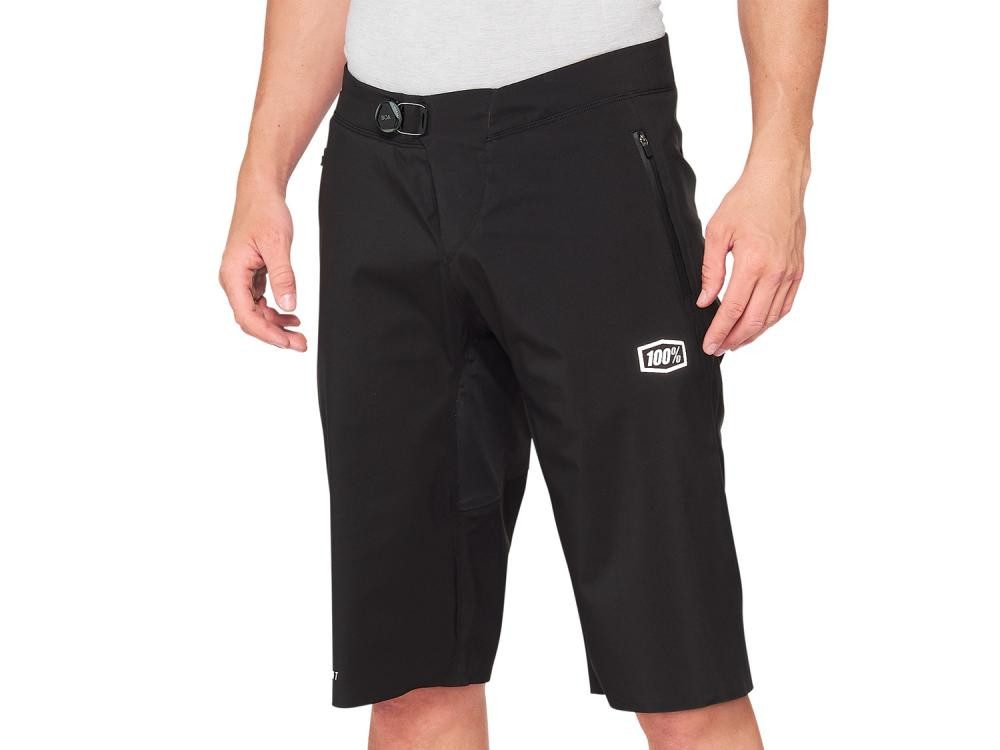 100% Fahrradhose 100% Hydromatic Short (SP21) 38" black - wasserdichte MTB-Short für wi